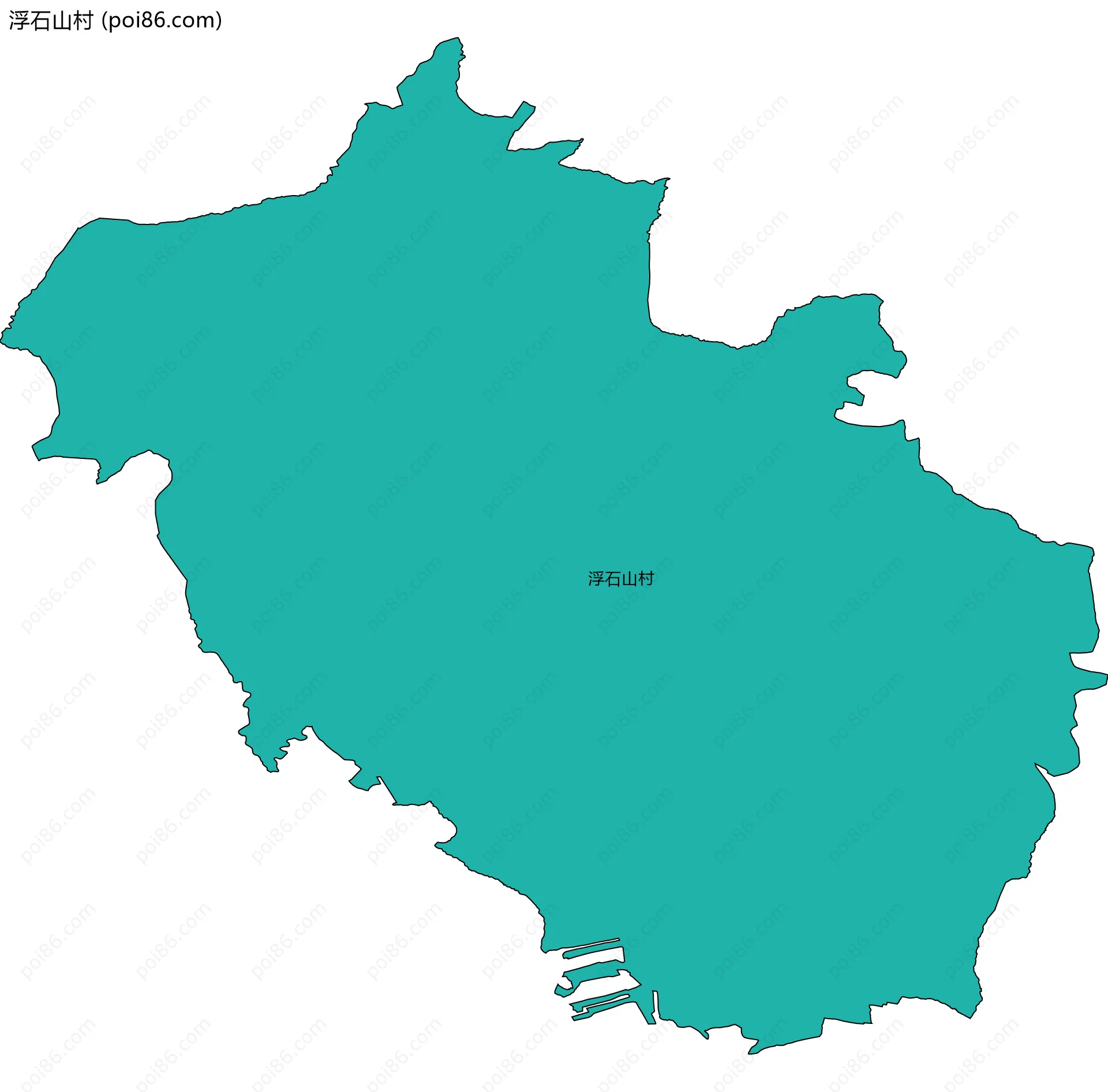 浮石山村边界地图