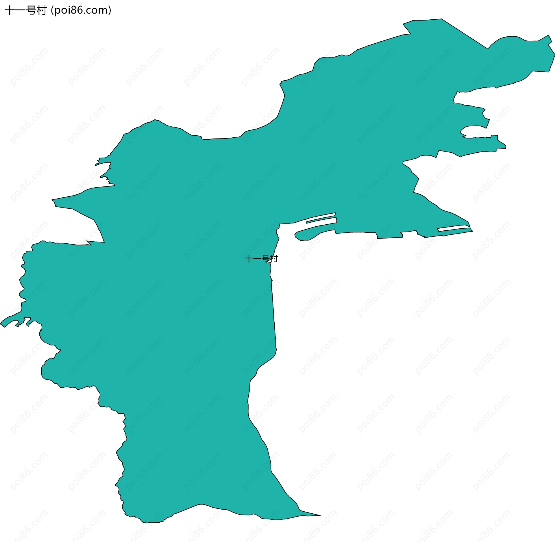 十一号村边界地图