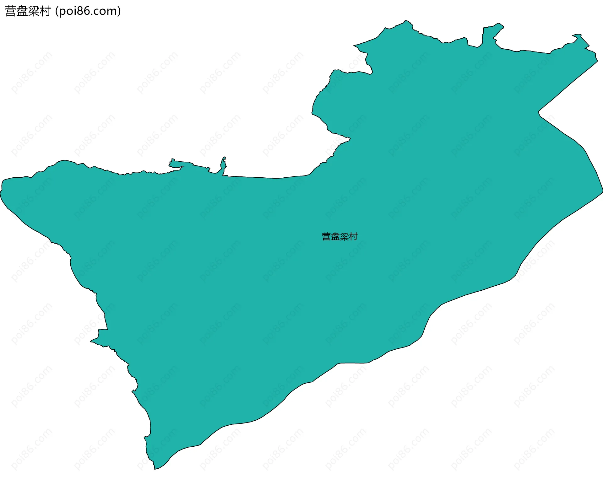 营盘梁村边界地图