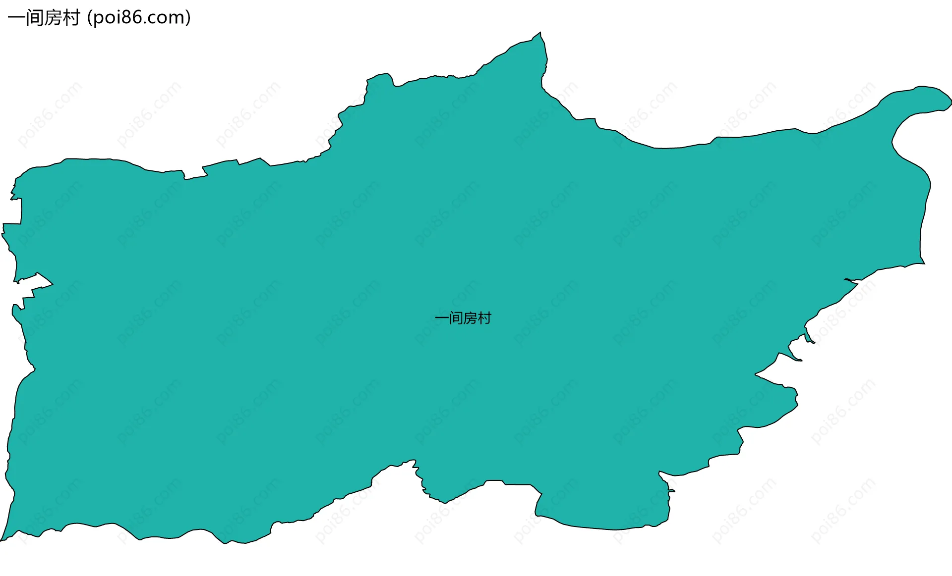 一间房村边界地图