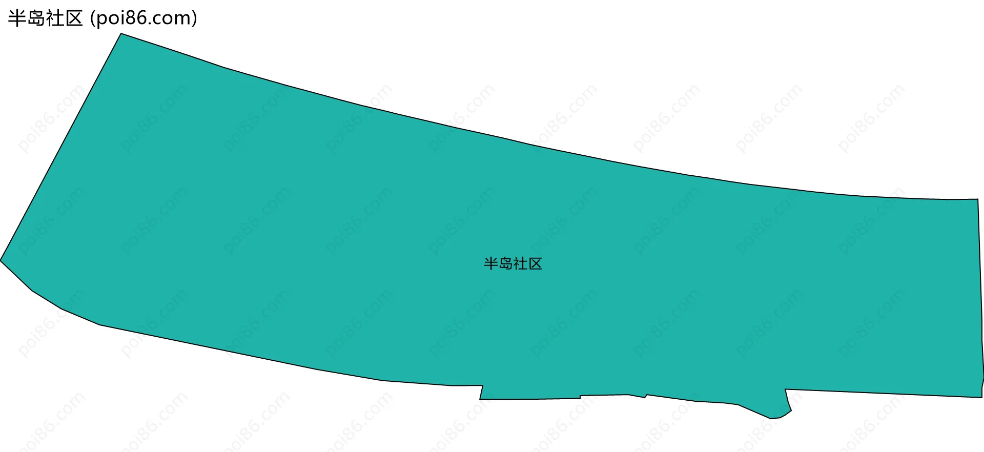 半岛社区边界地图