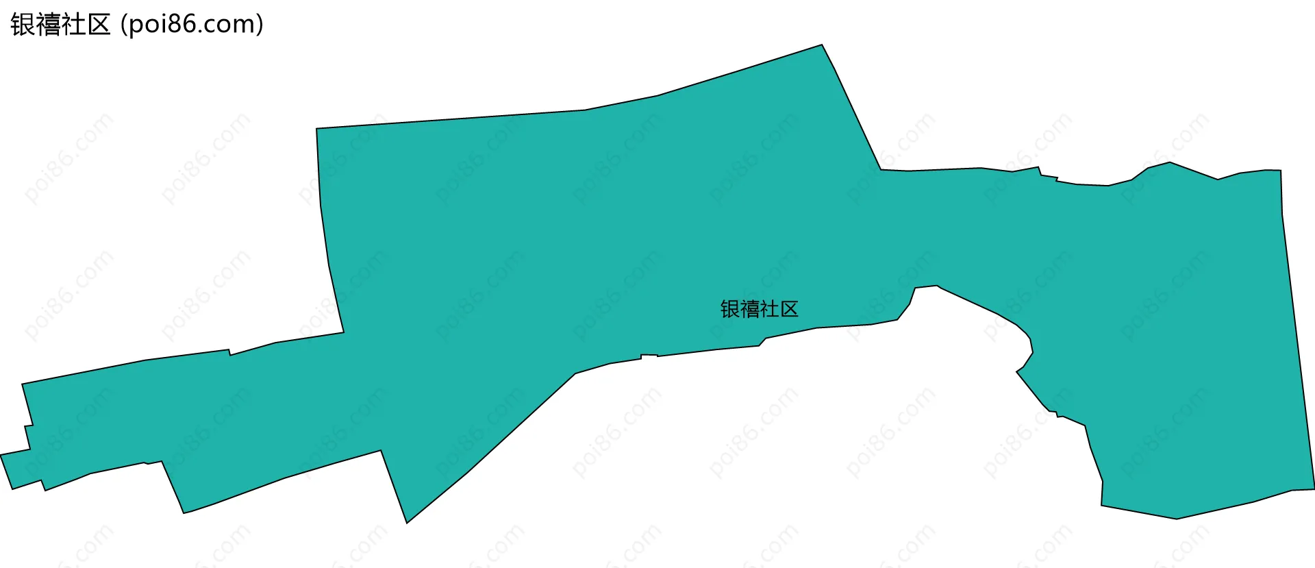 银禧社区边界地图