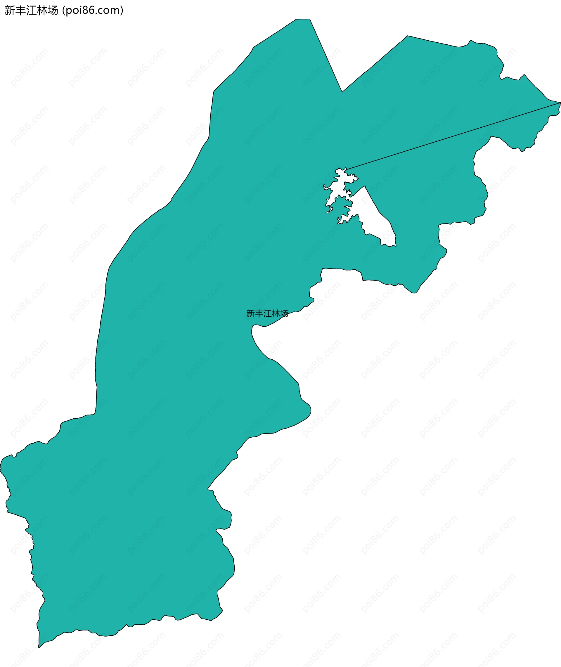 新丰江林场边界地图