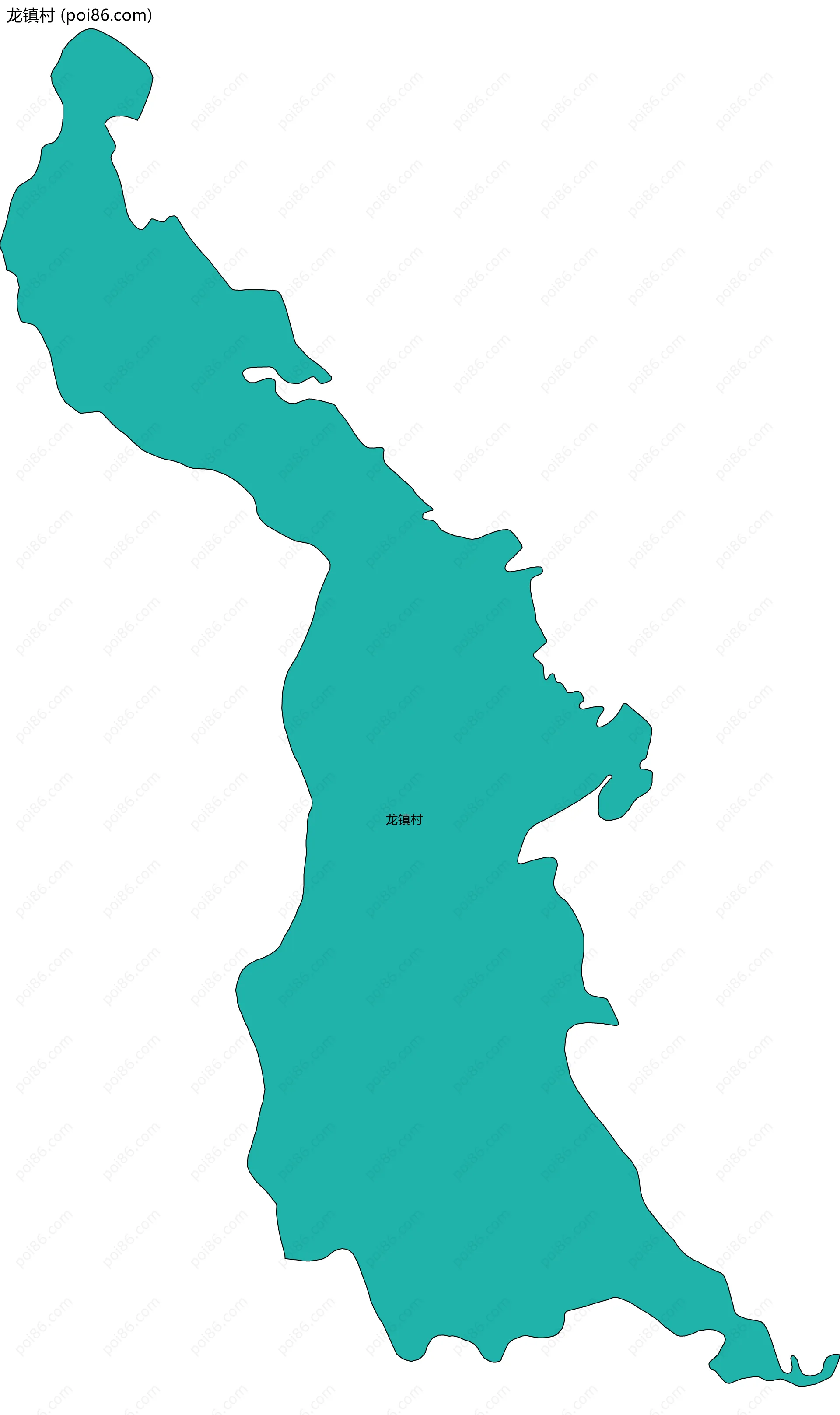 龙镇村边界地图