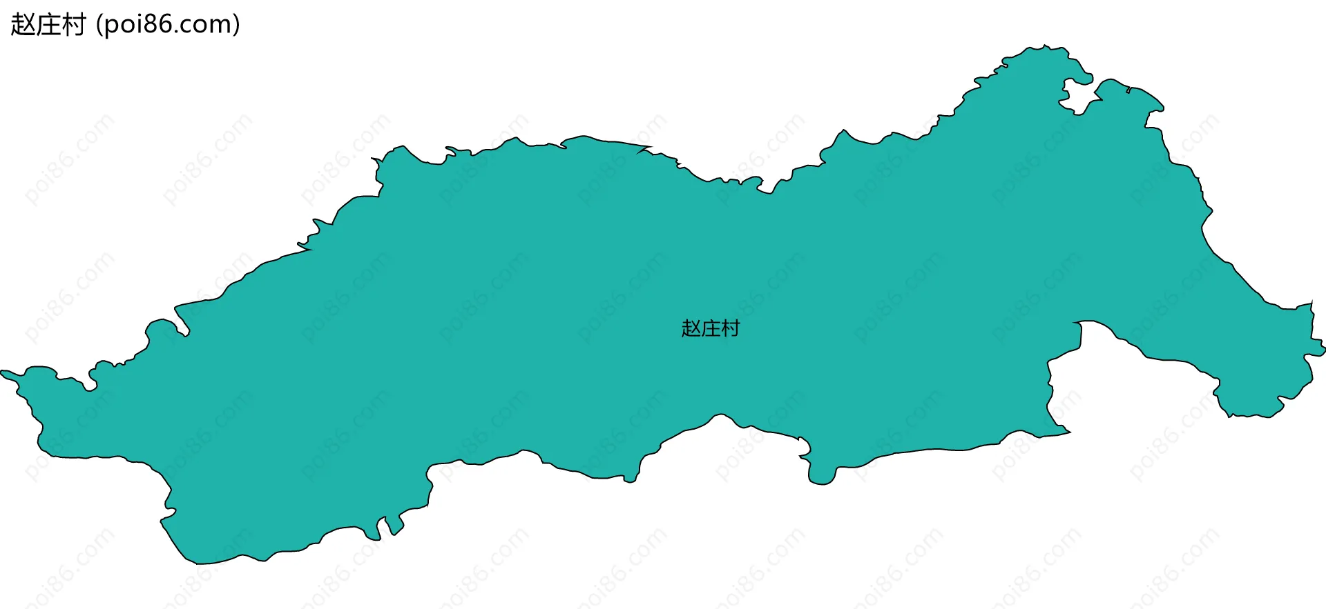 赵庄村边界地图