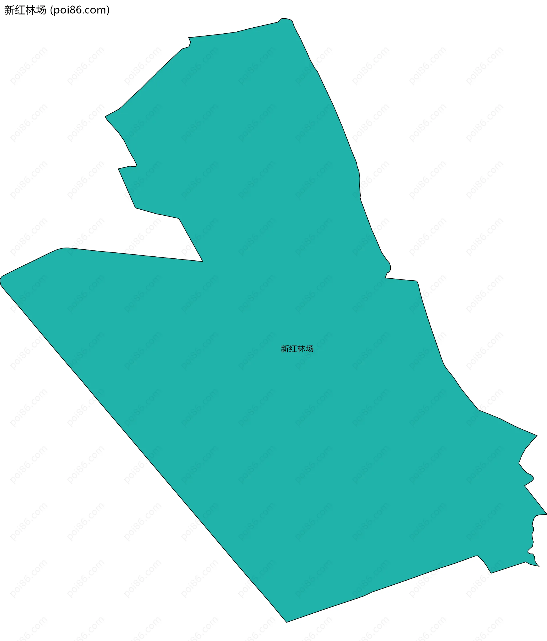 新红林场边界地图