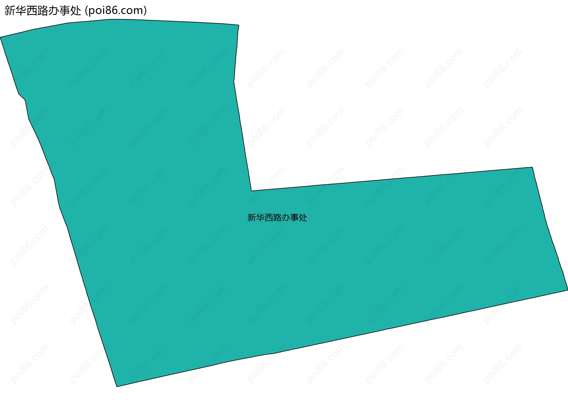 新华西路办事处边界地图