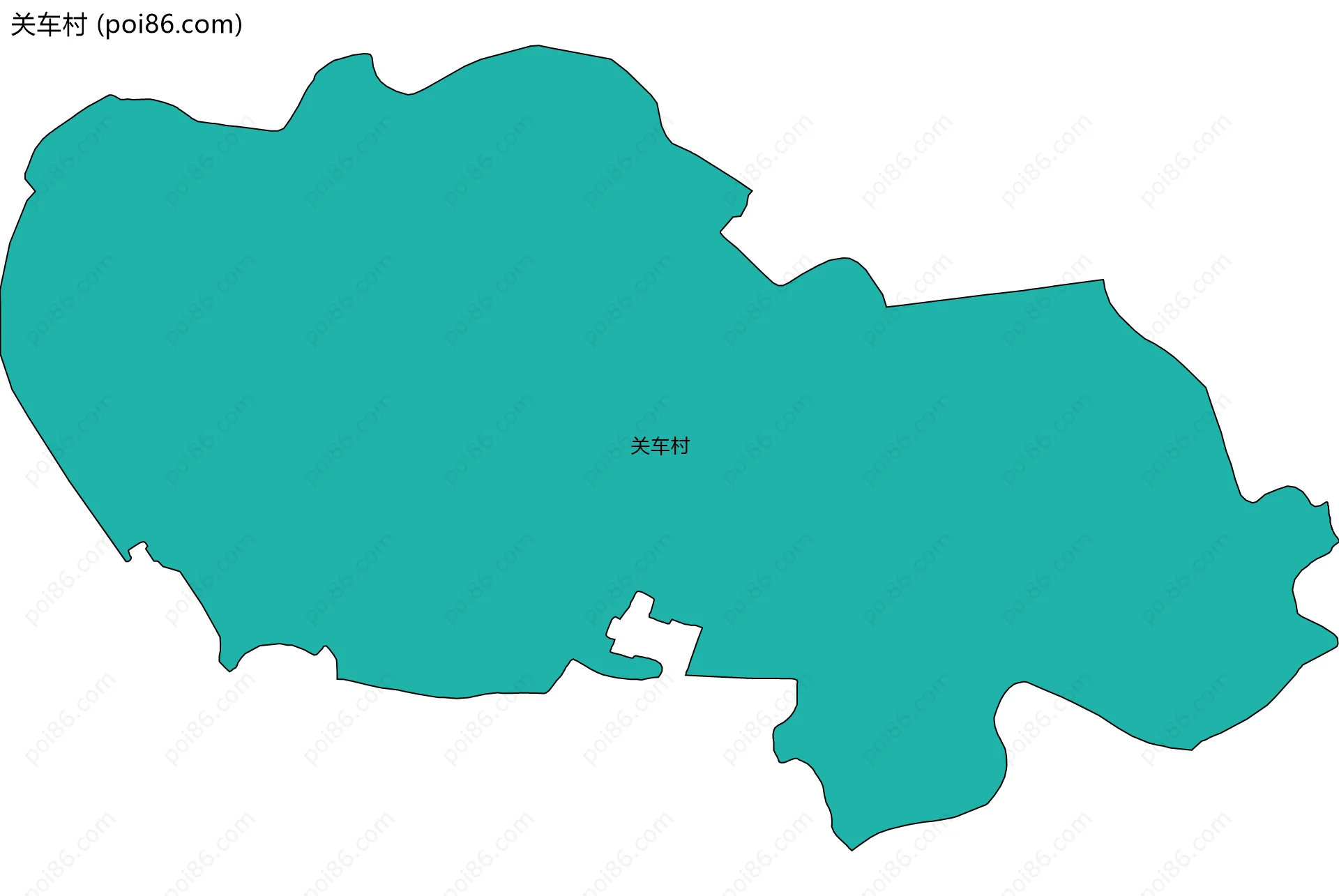 关车村边界地图