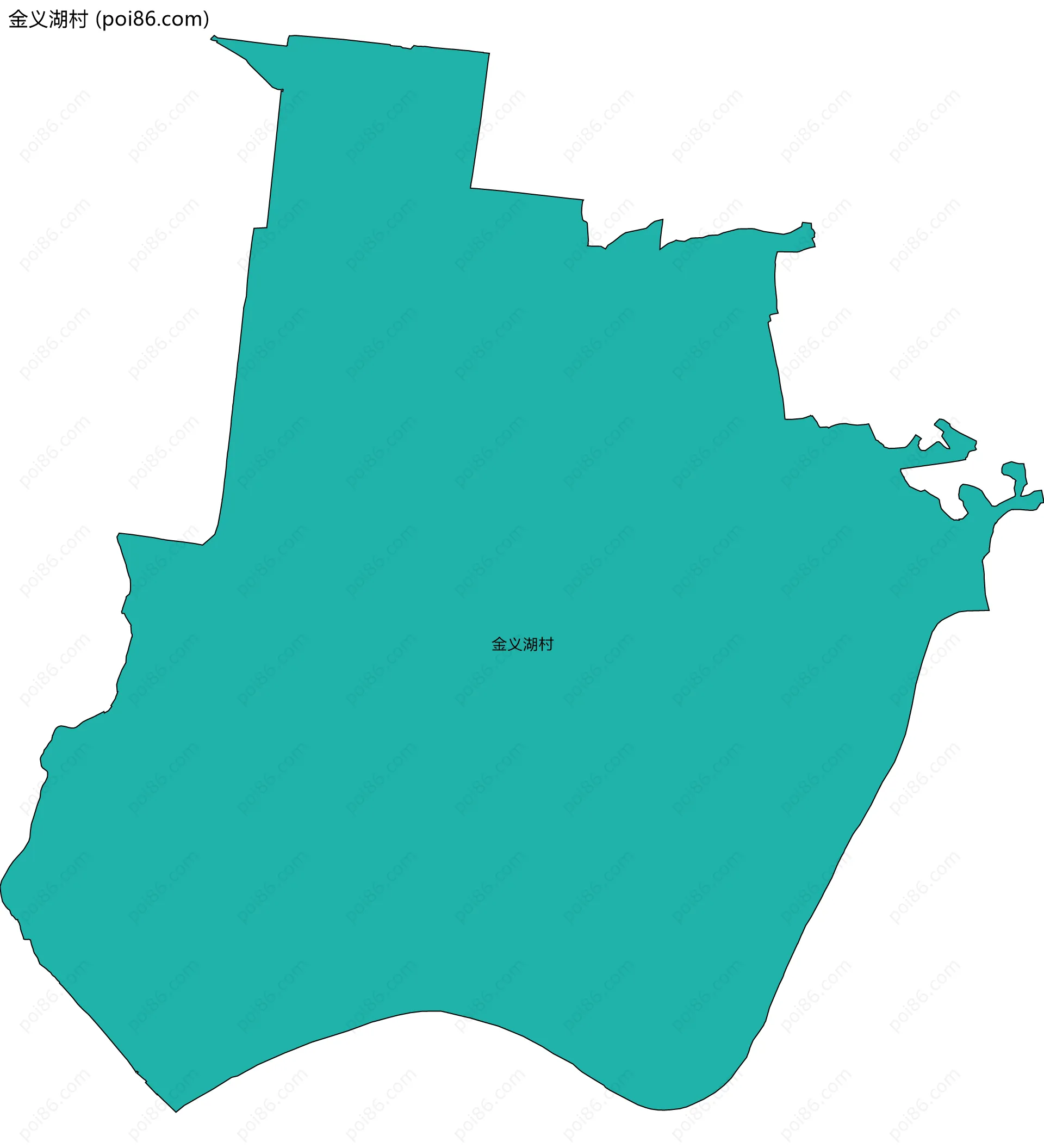 金义湖村边界地图