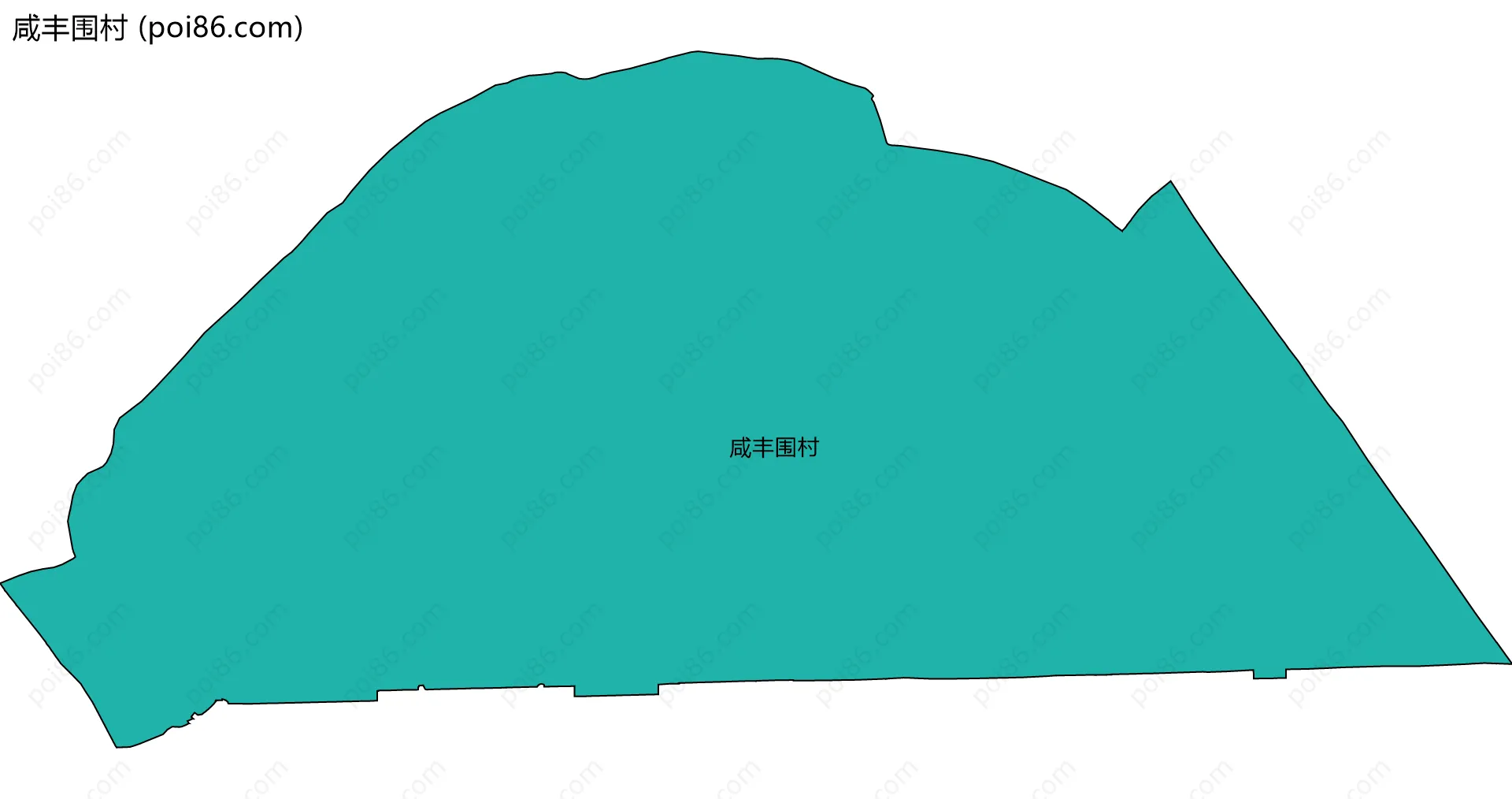 咸丰围村边界地图