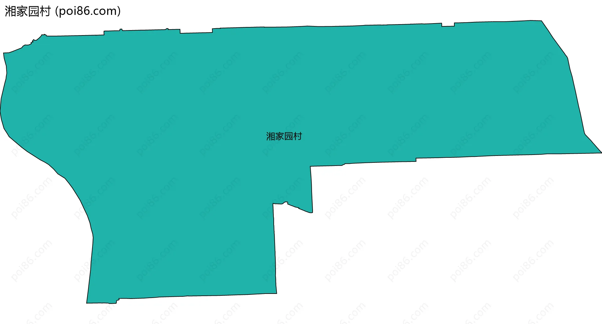 湘家园村边界地图