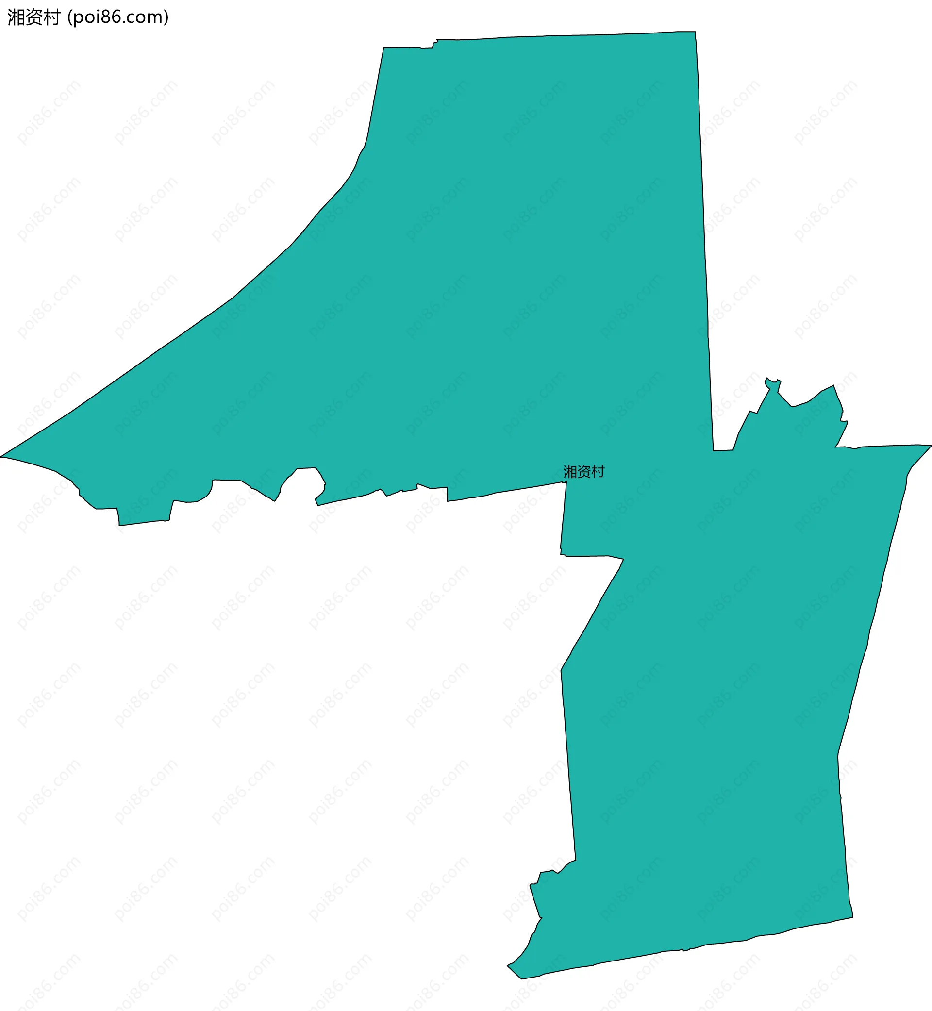 湘资村边界地图