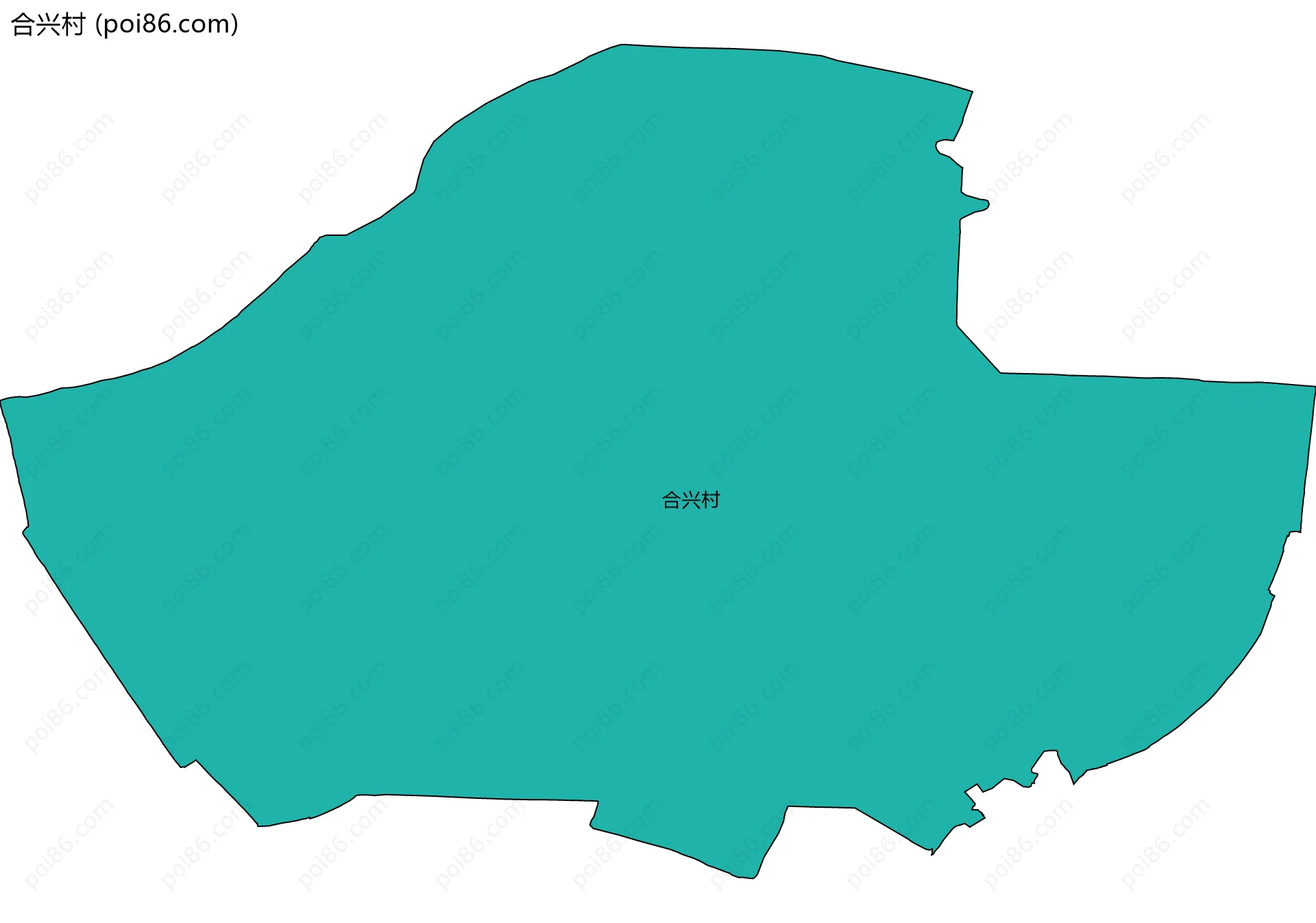 合兴村边界地图