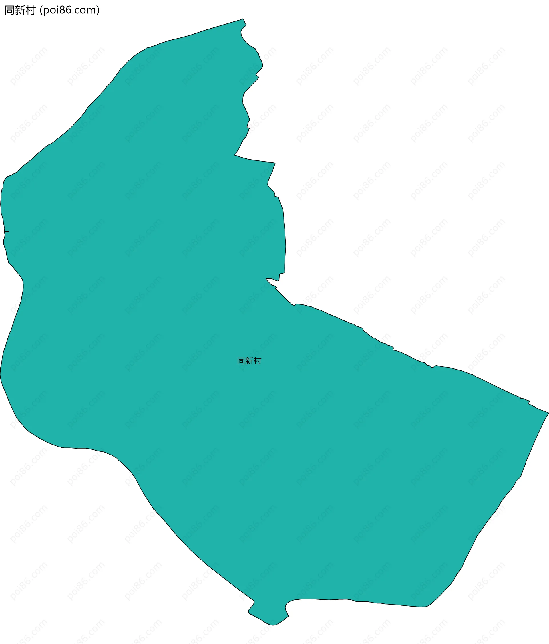 同新村边界地图