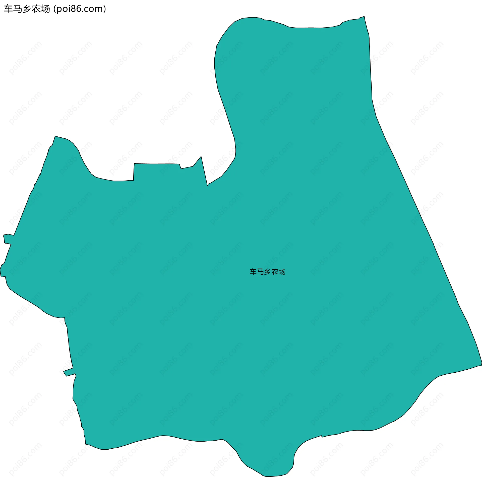 车马乡农场边界地图