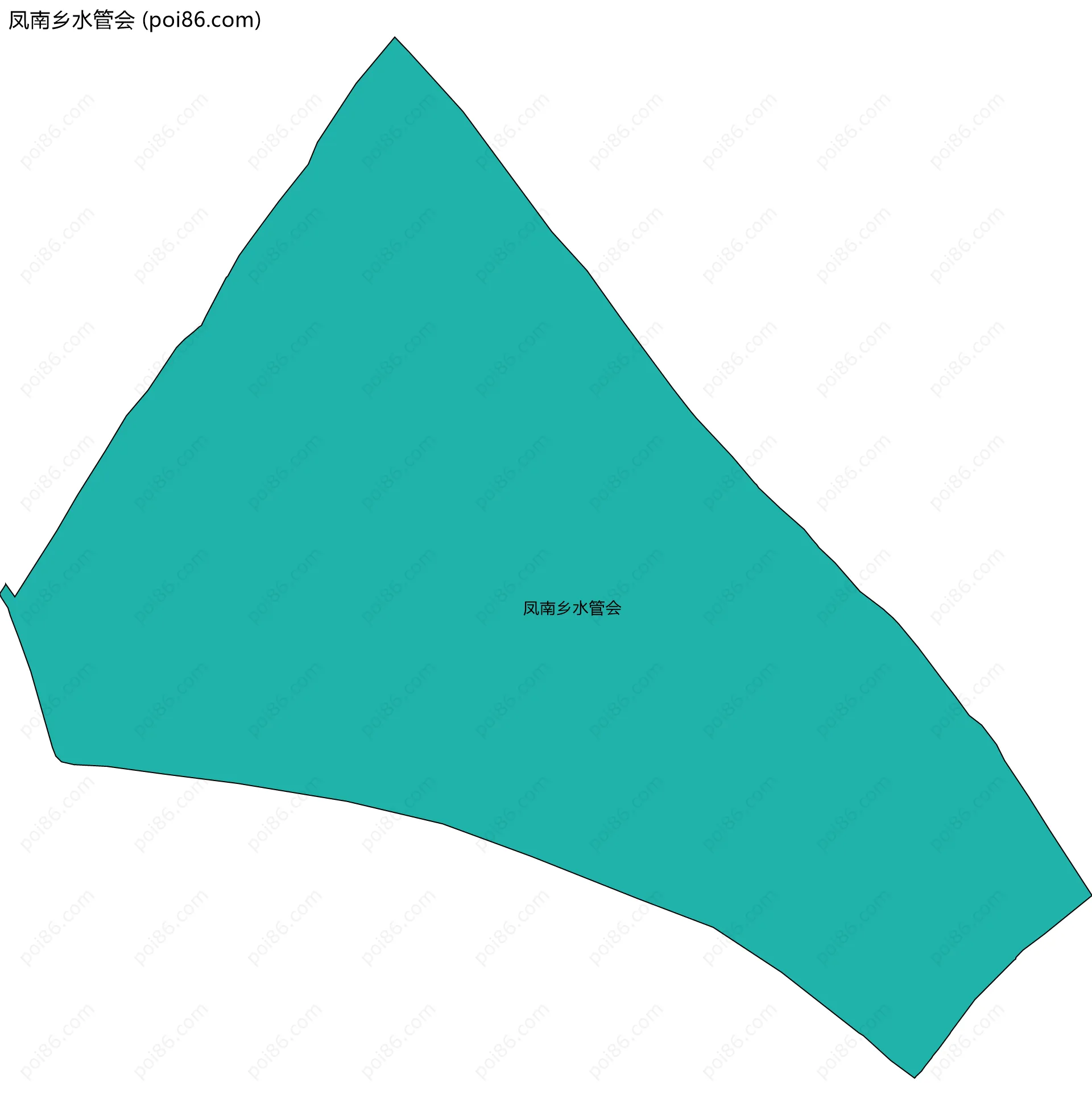 凤南乡水管会边界地图