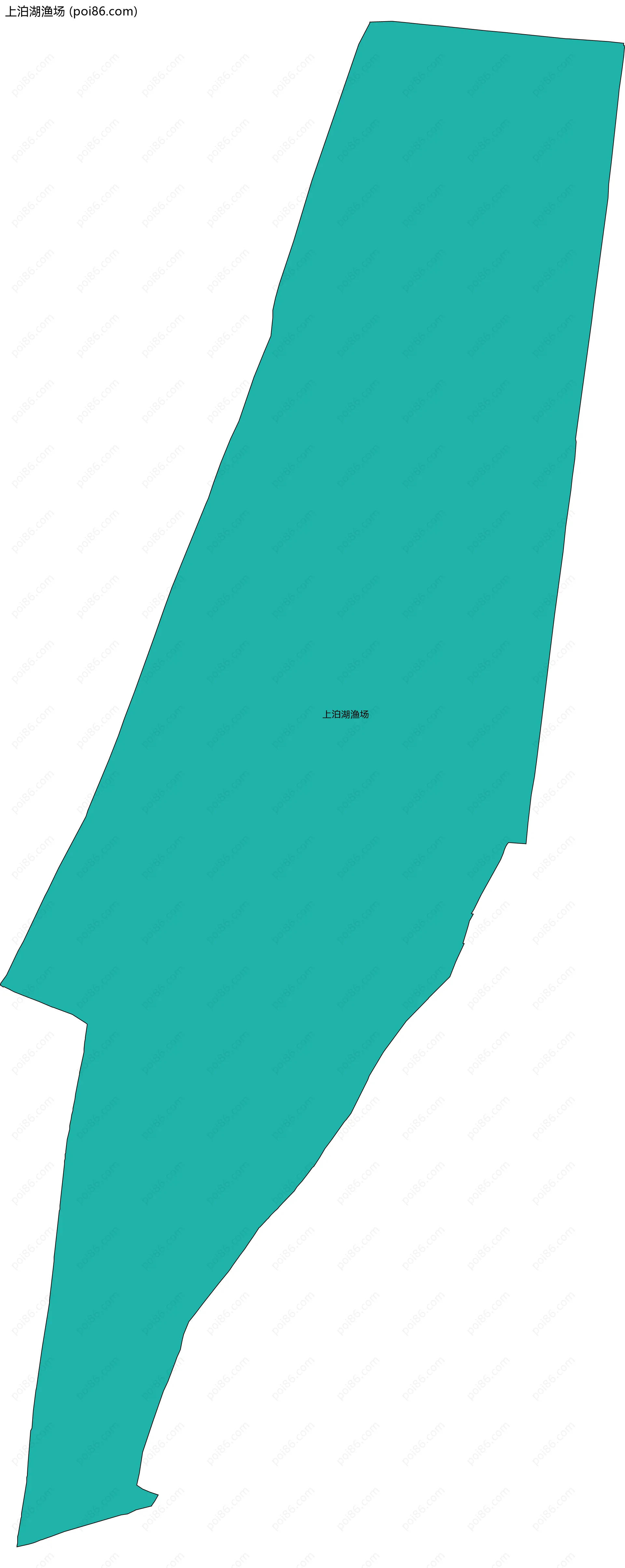 上泊湖渔场边界地图