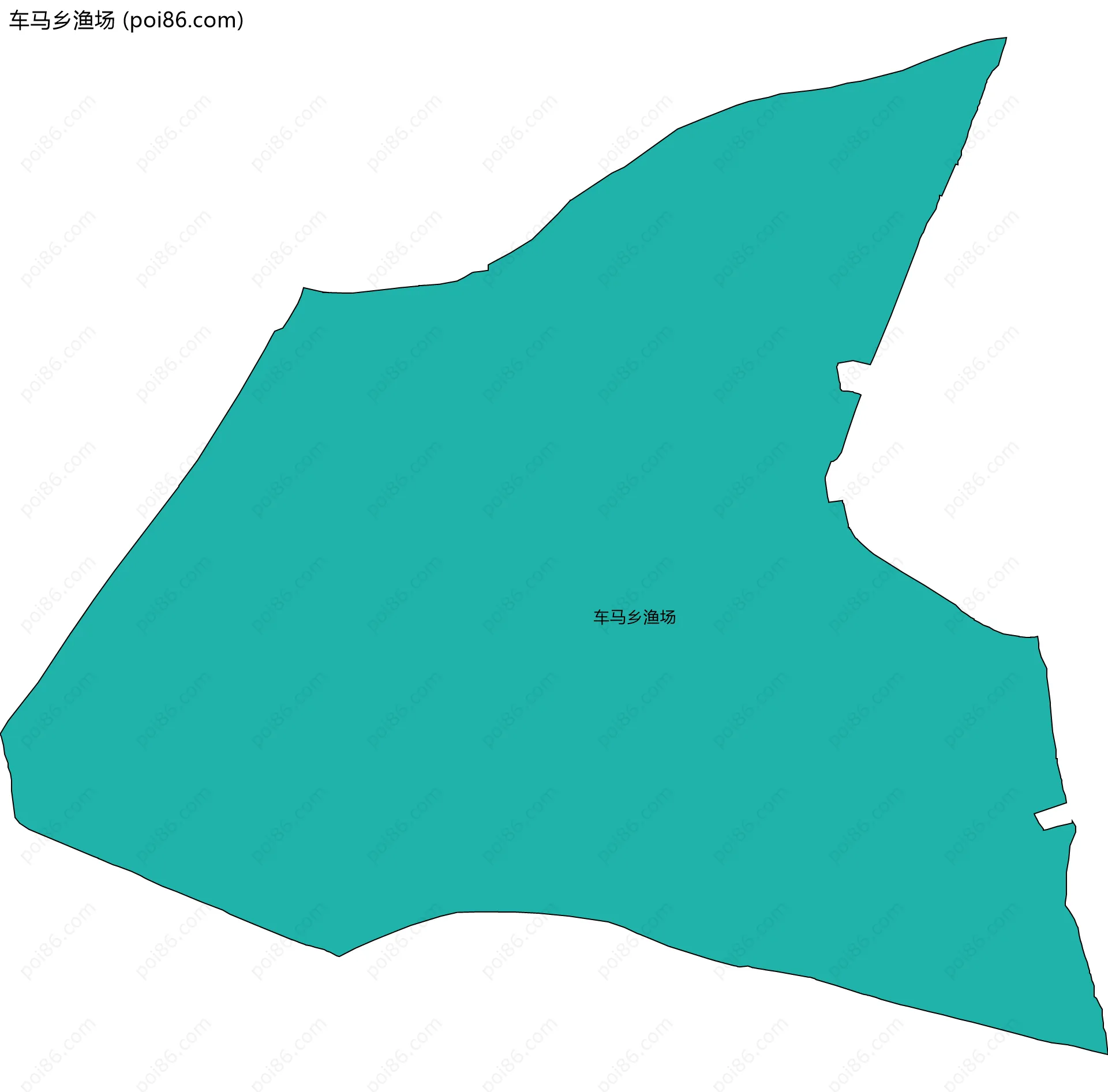 车马乡渔场边界地图