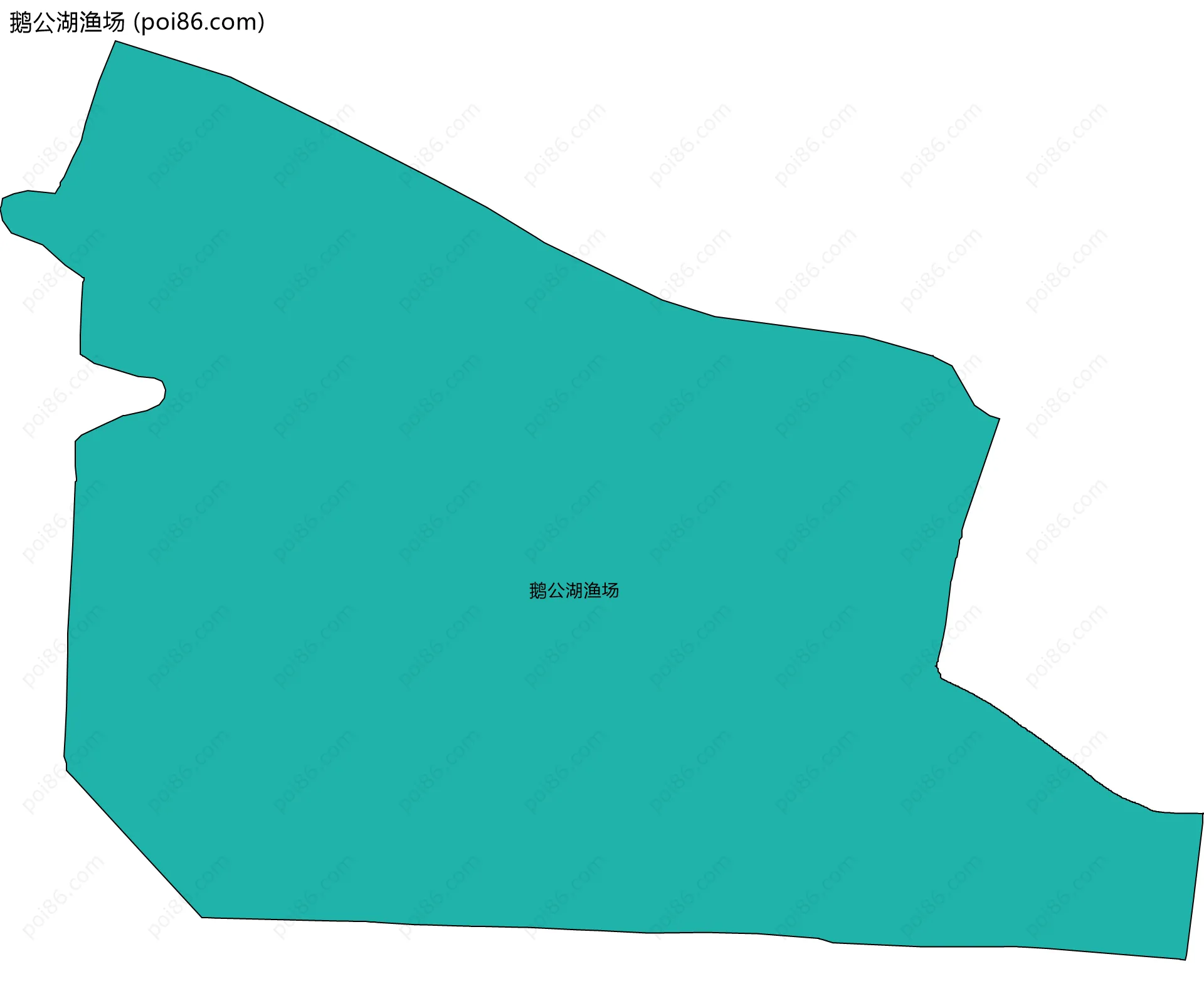 鹅公湖渔场边界地图