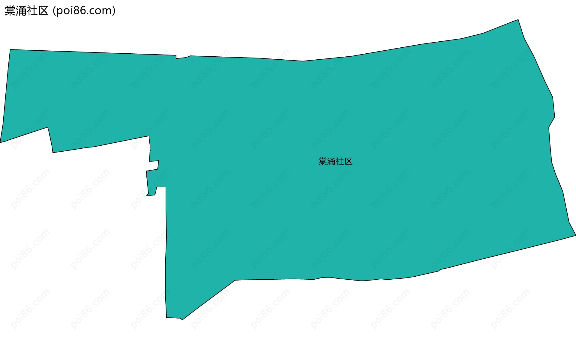 棠涌社区边界地图
