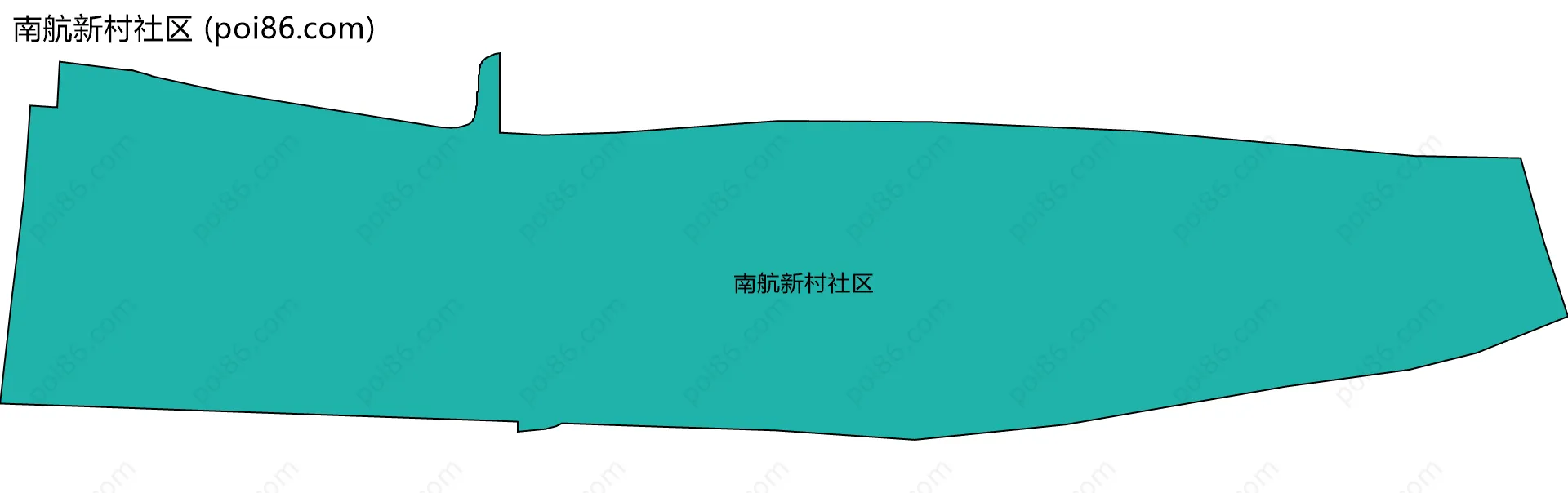 南航新村社区边界地图