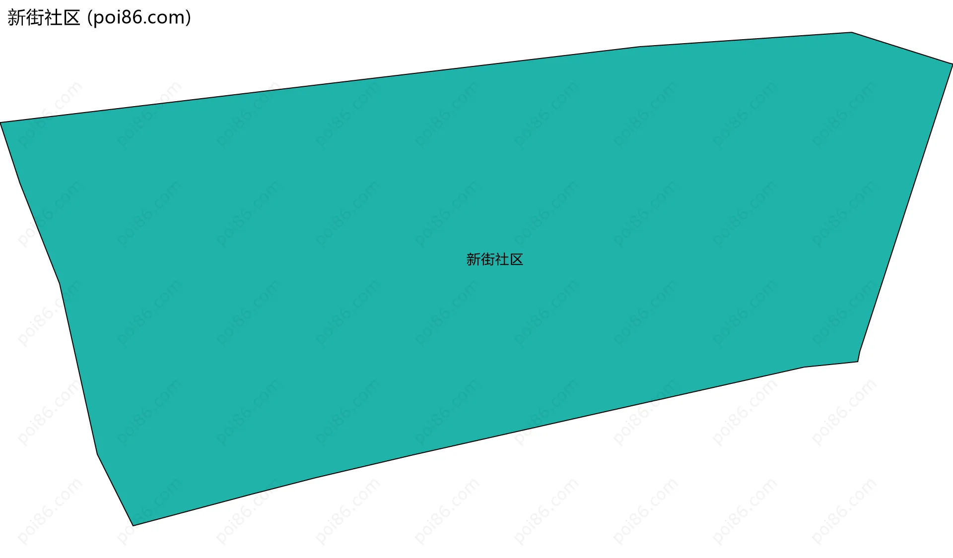 新街社区边界地图
