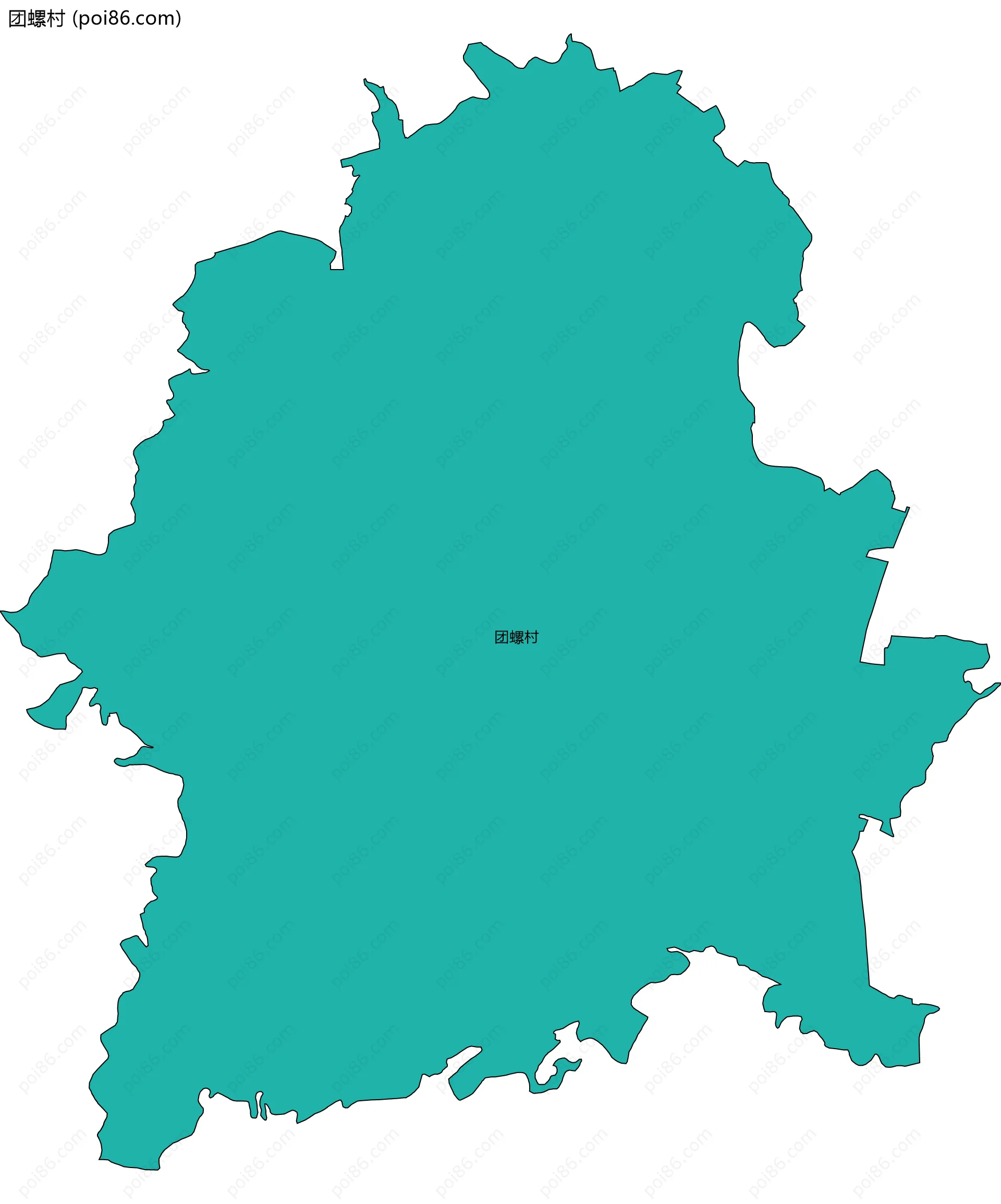 团螺村边界地图