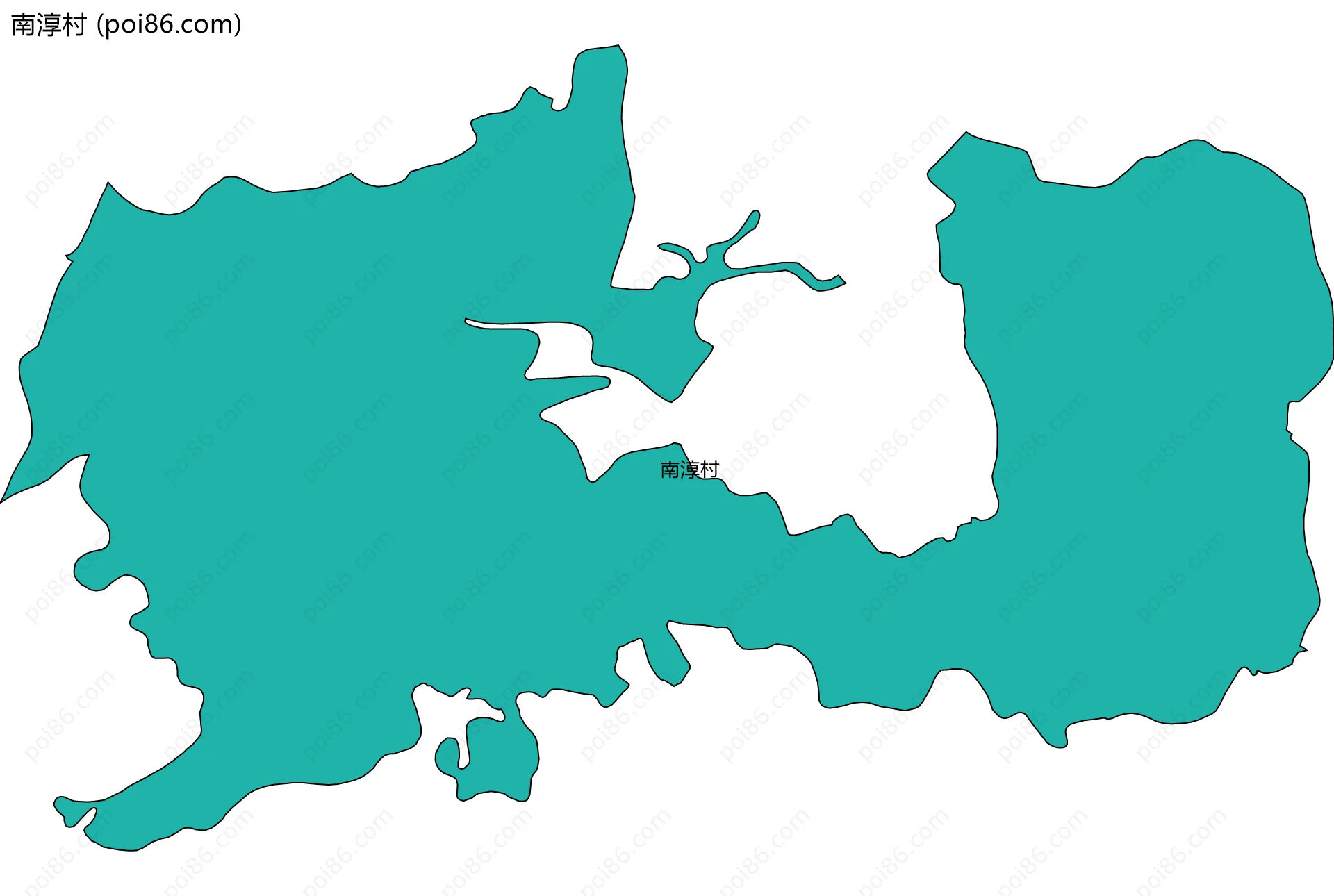 南淳村边界地图