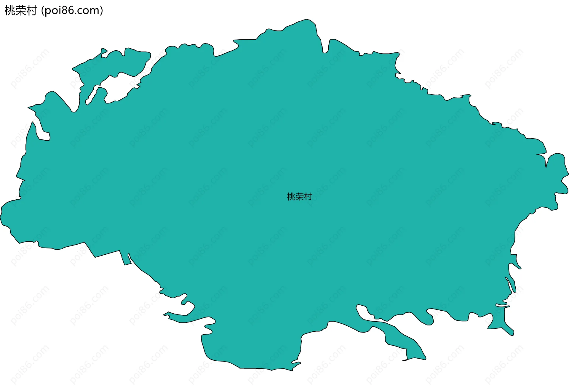 桃荣村边界地图