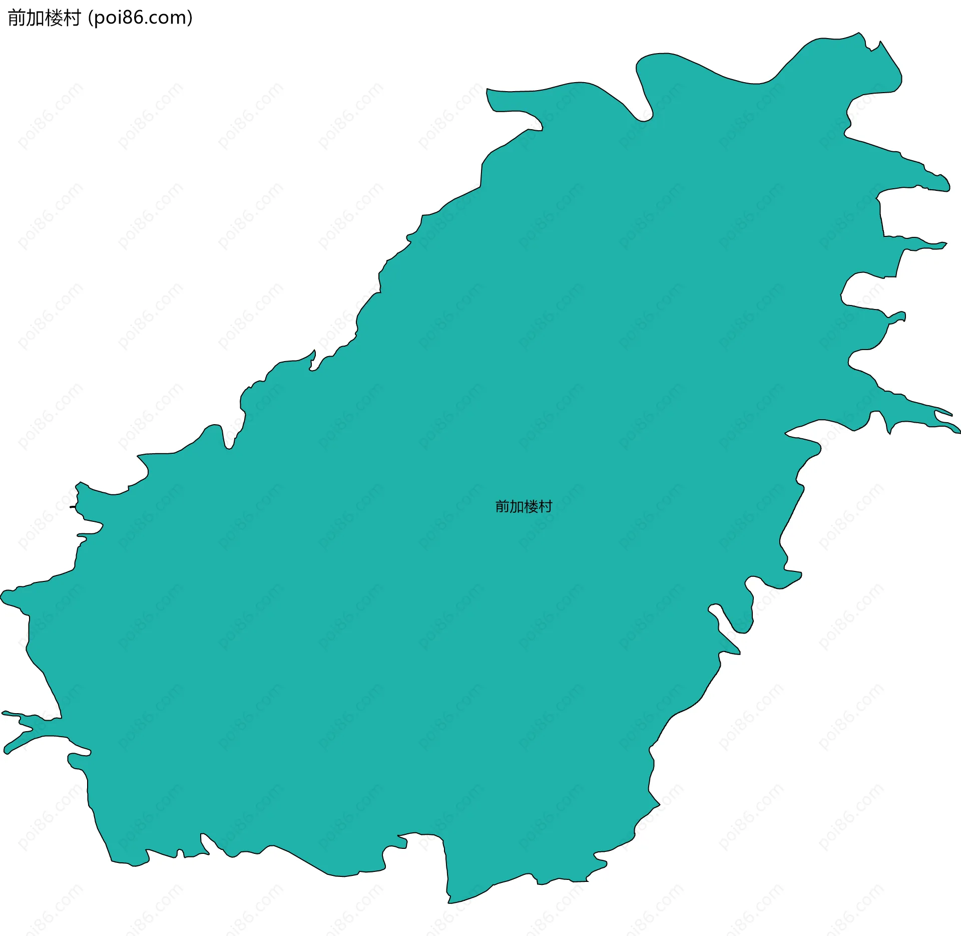前加楼村边界地图