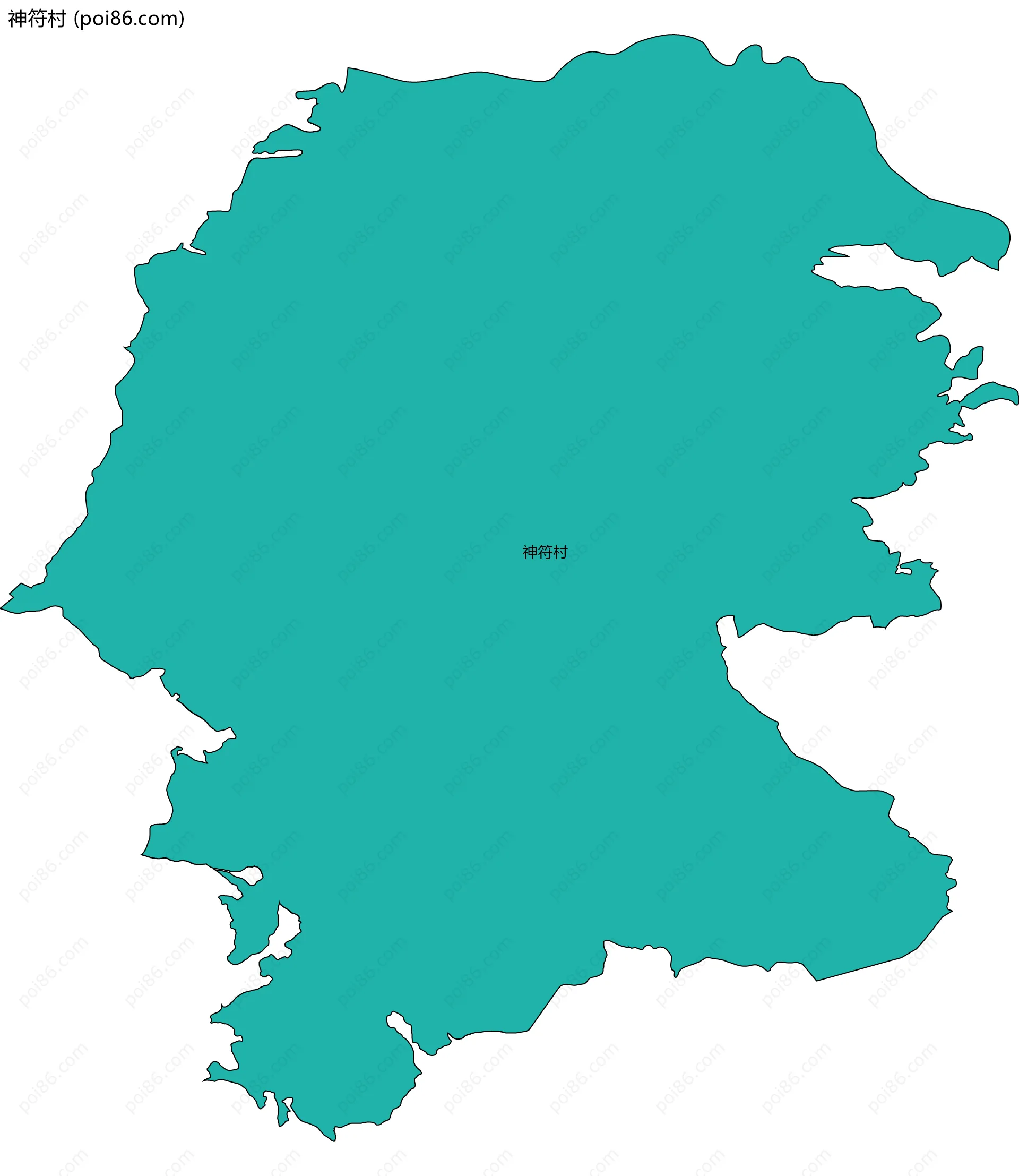 神符村边界地图