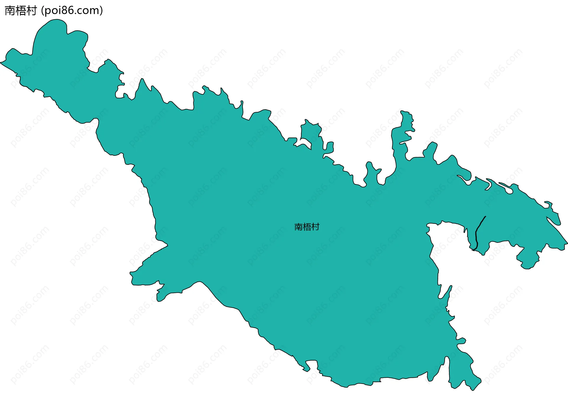 南梧村边界地图