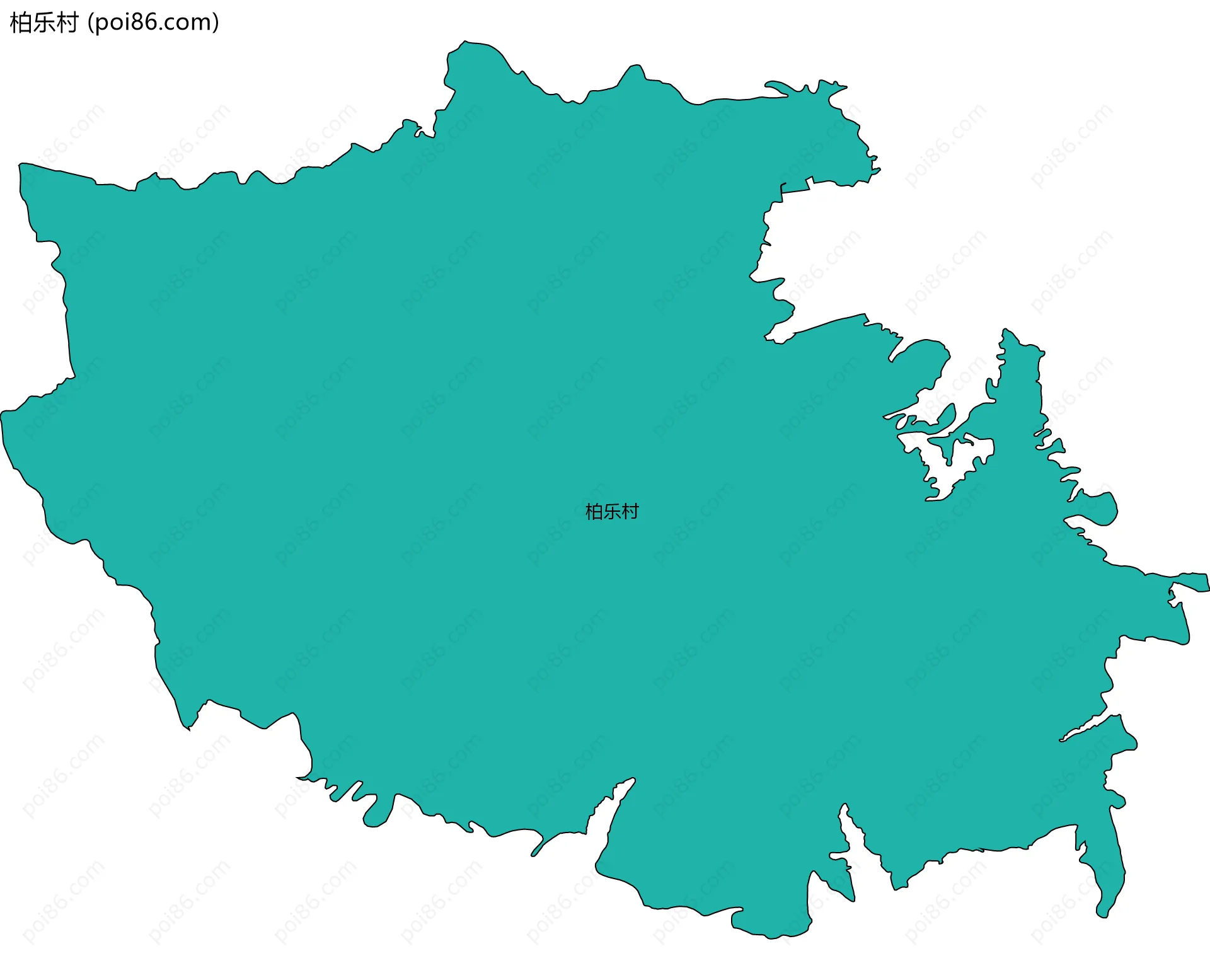 柏乐村边界地图