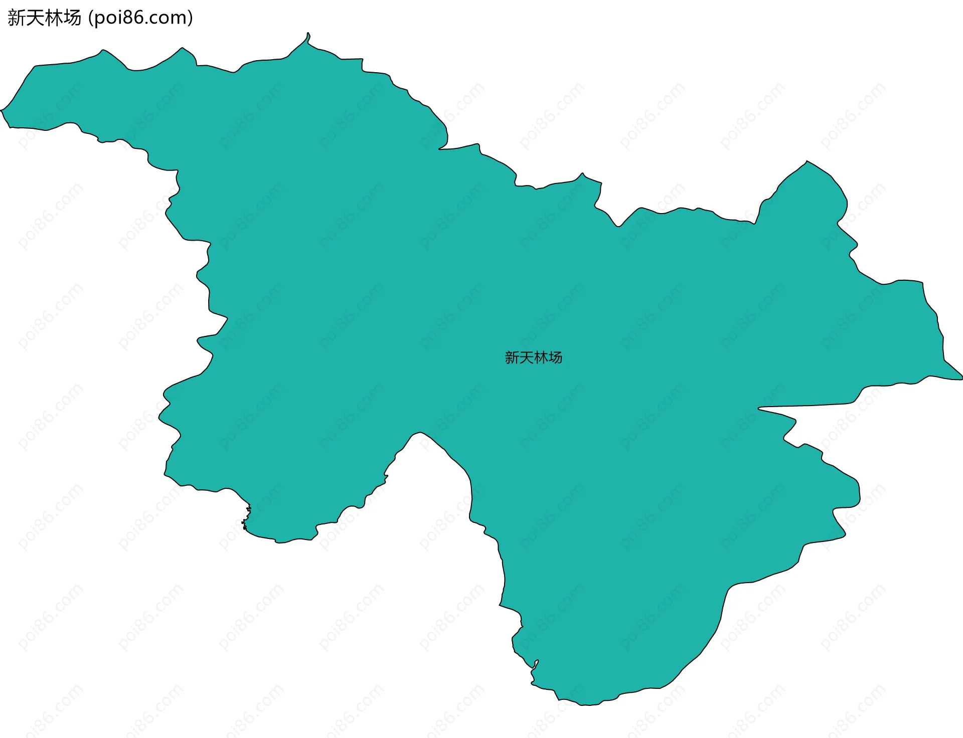 新天林场边界地图