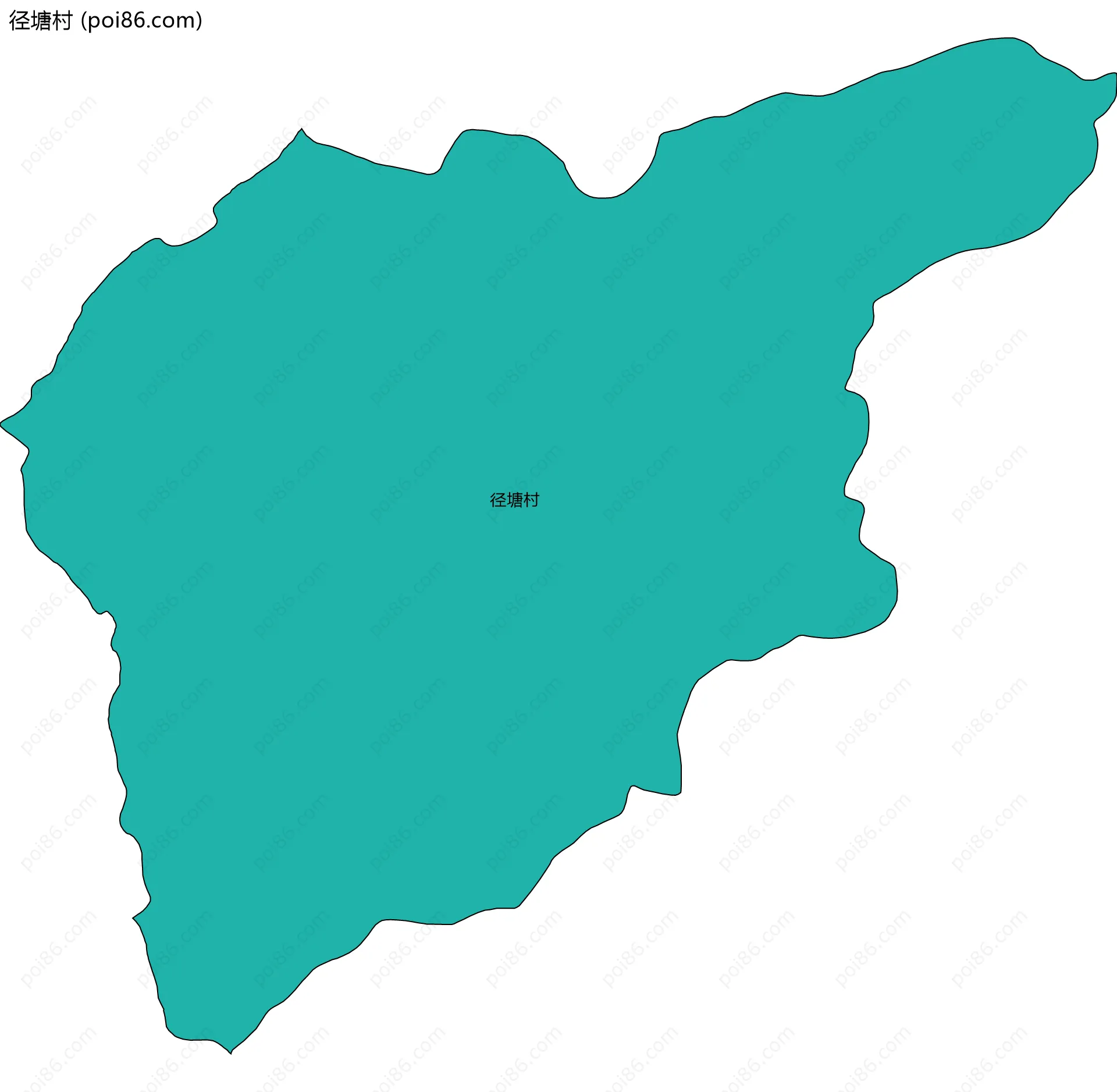 径塘村边界地图