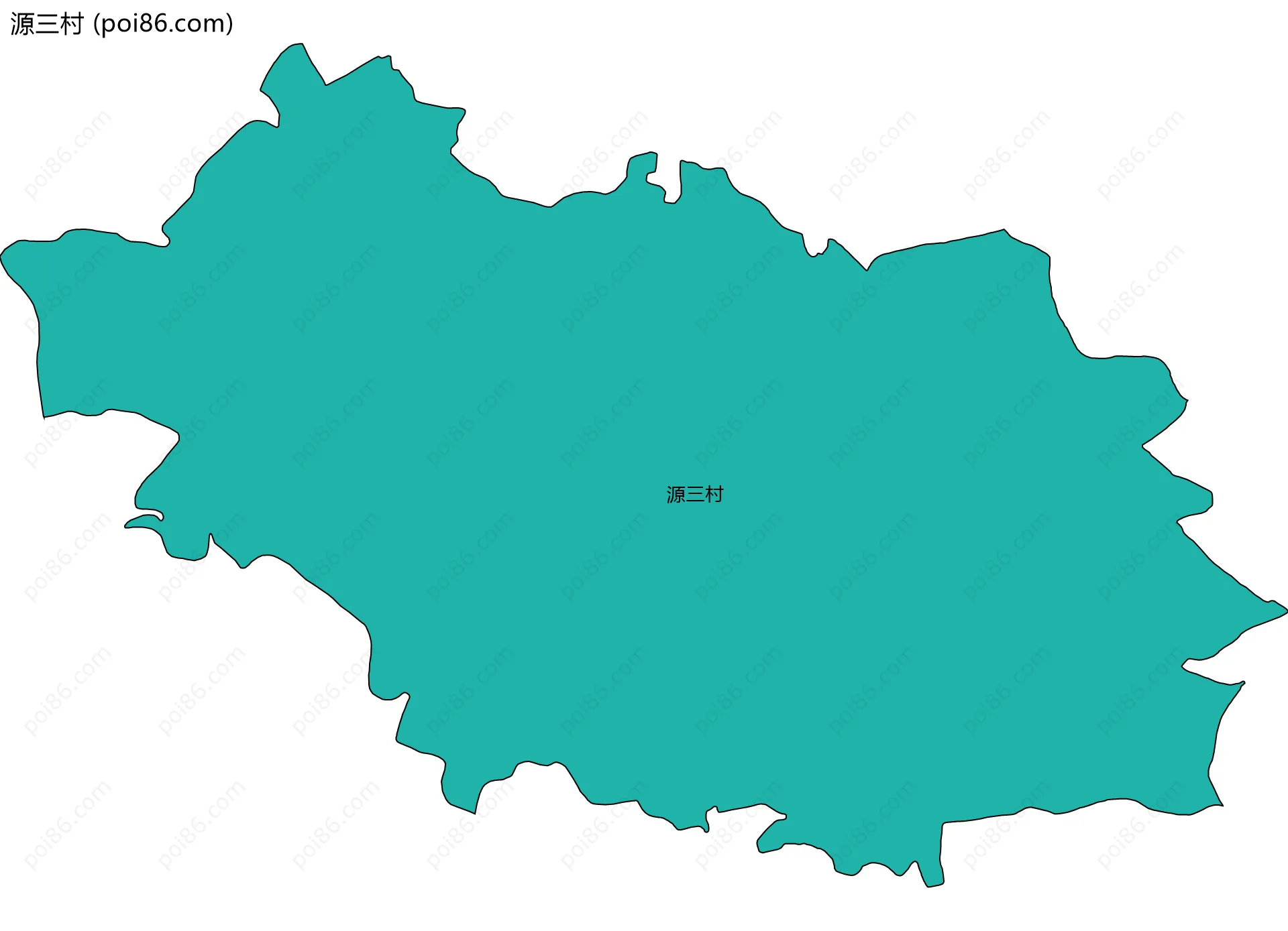 源三村边界地图