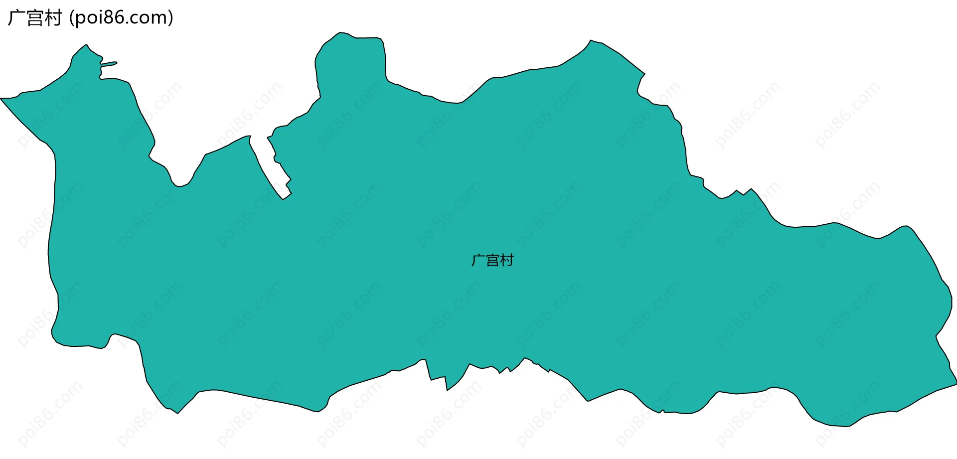 广宫村边界地图