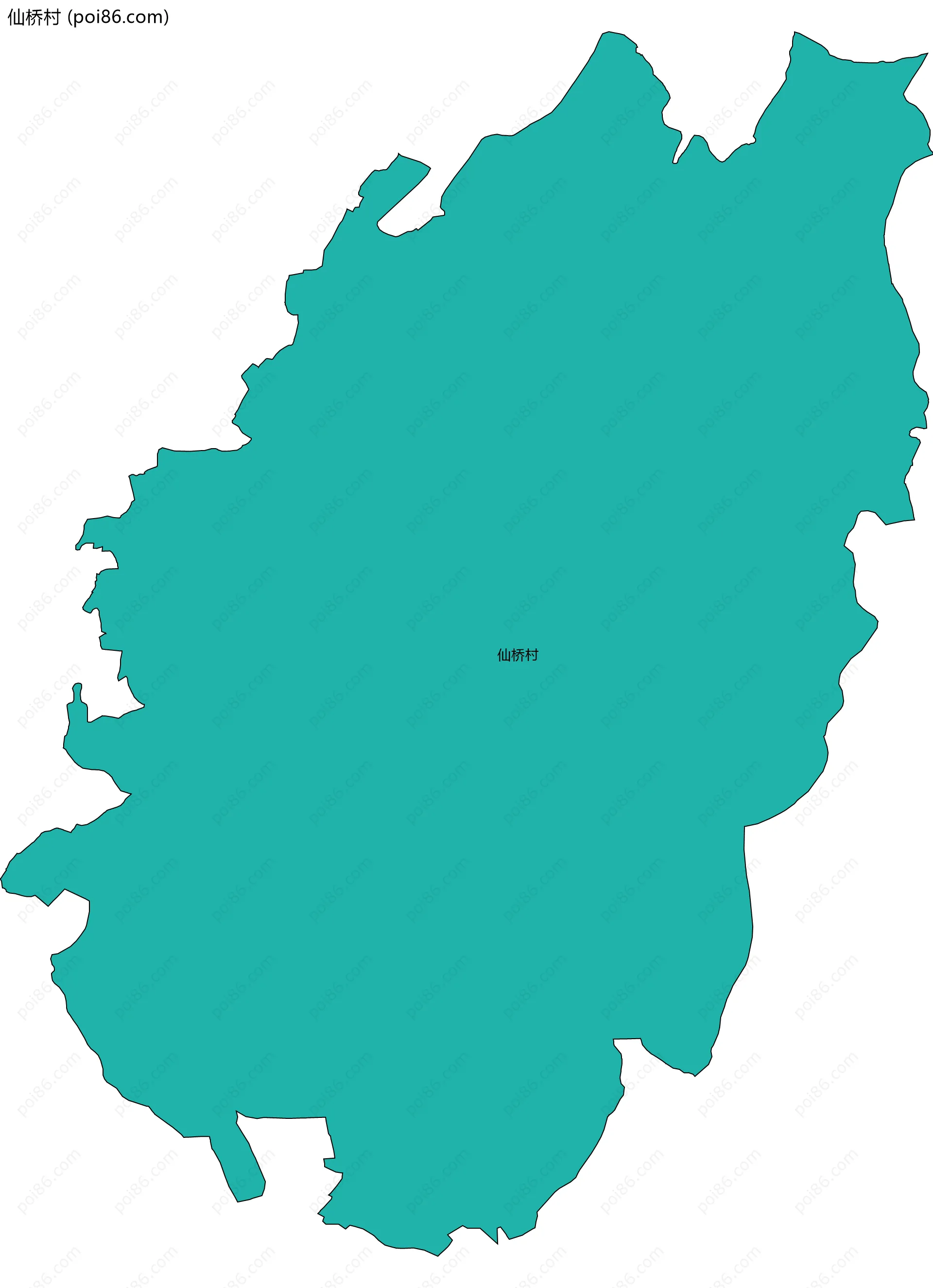 仙桥村边界地图