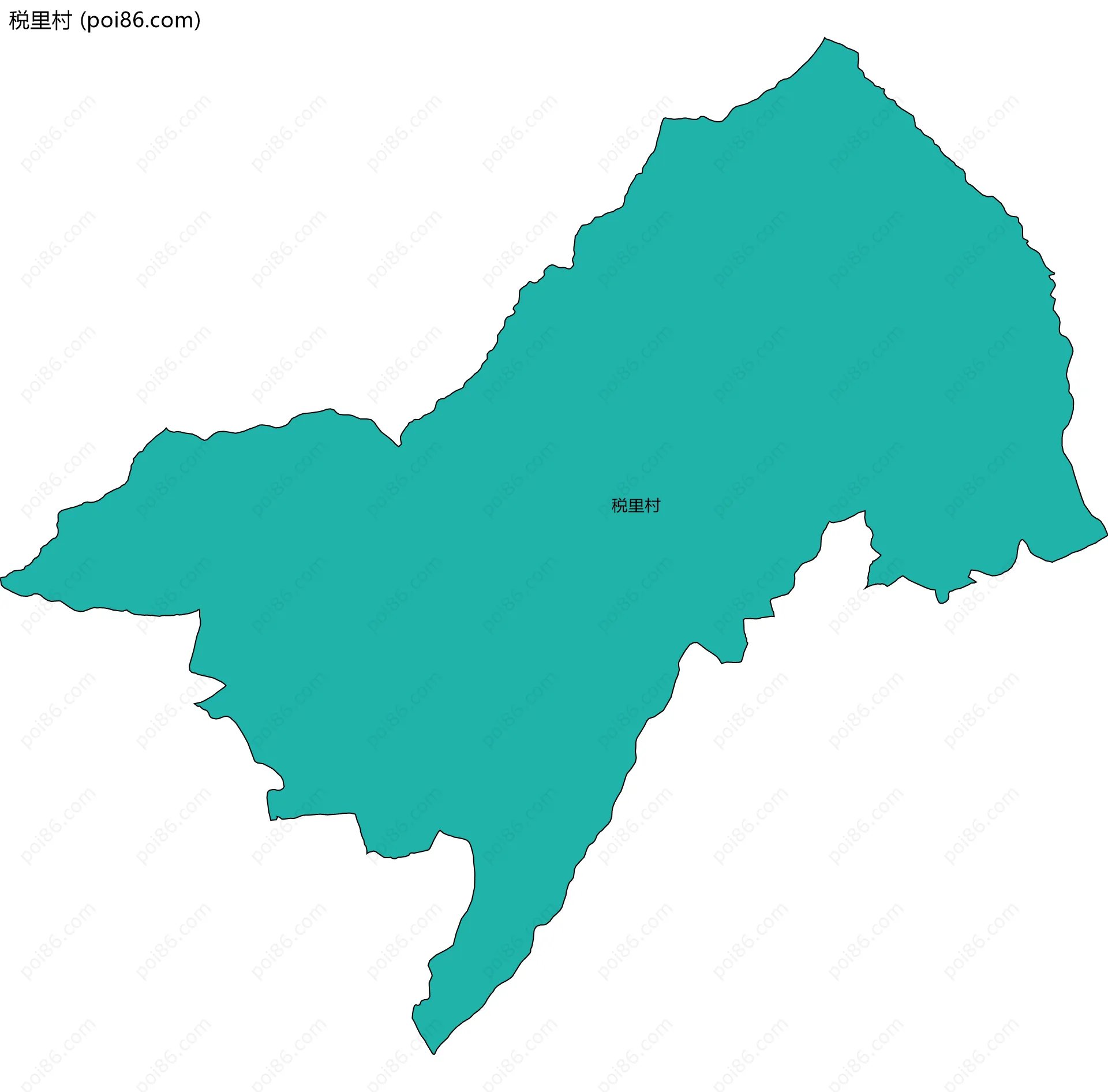 税里村边界地图