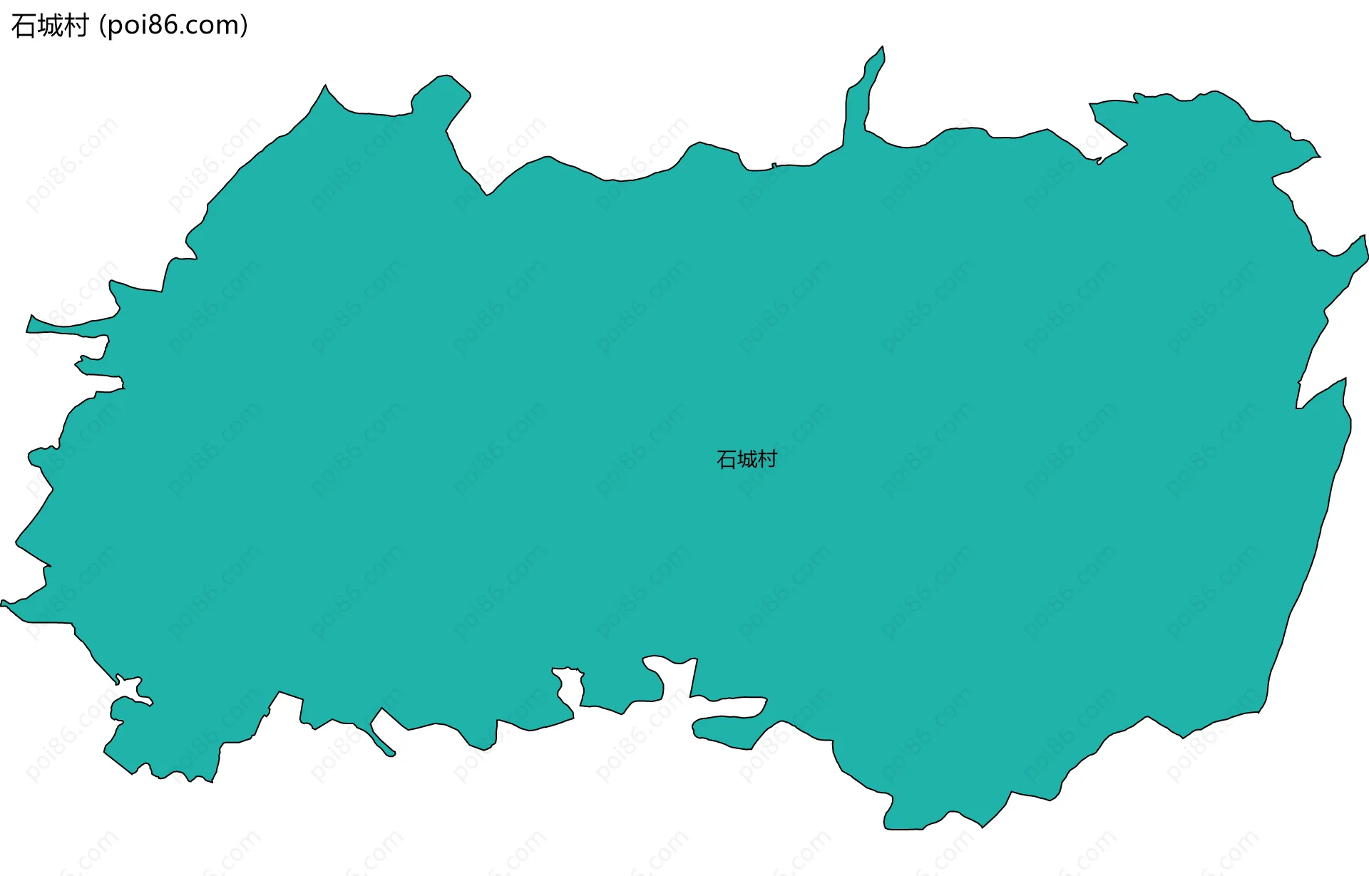 石城村边界地图