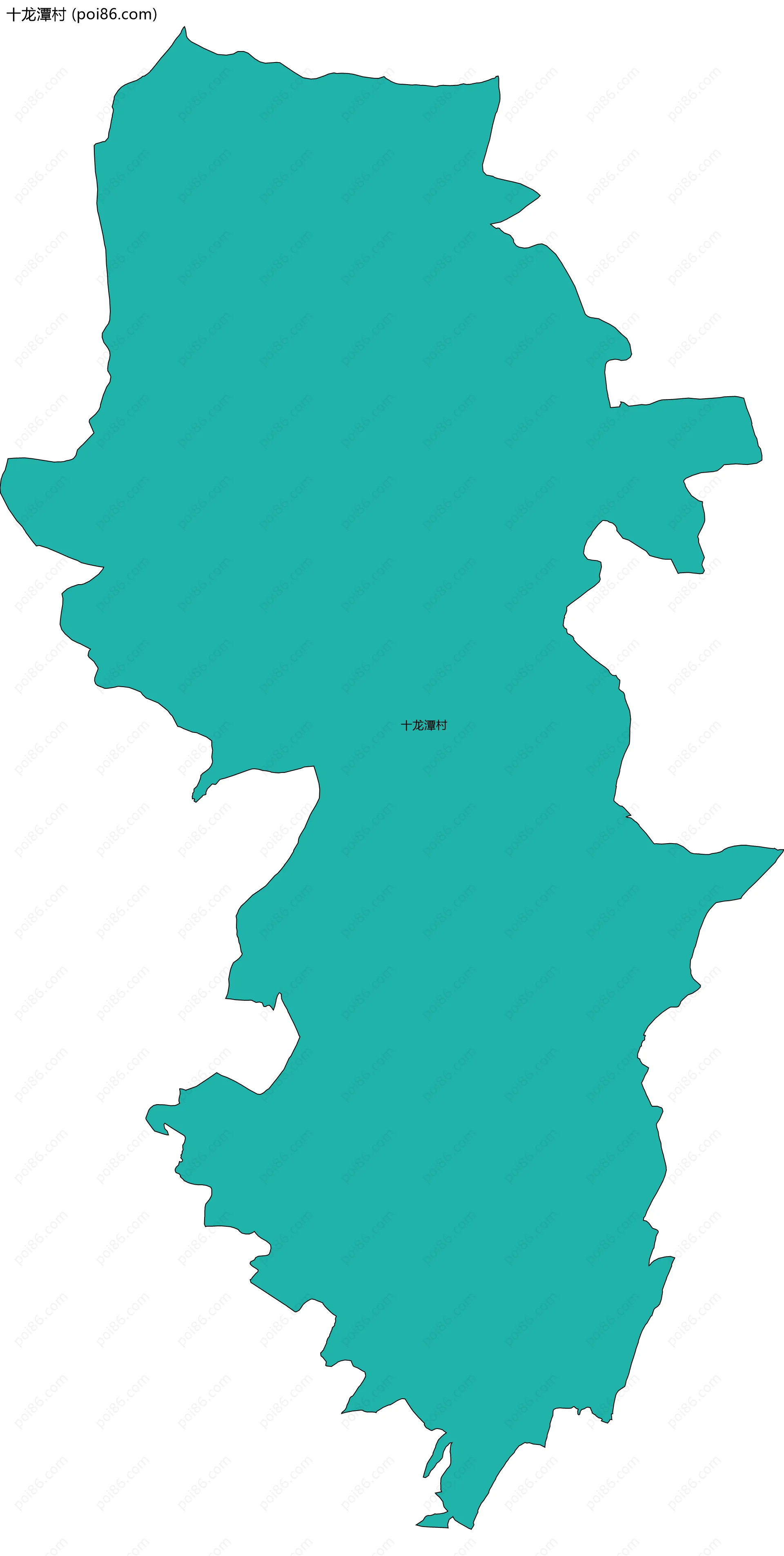 十龙潭村边界地图