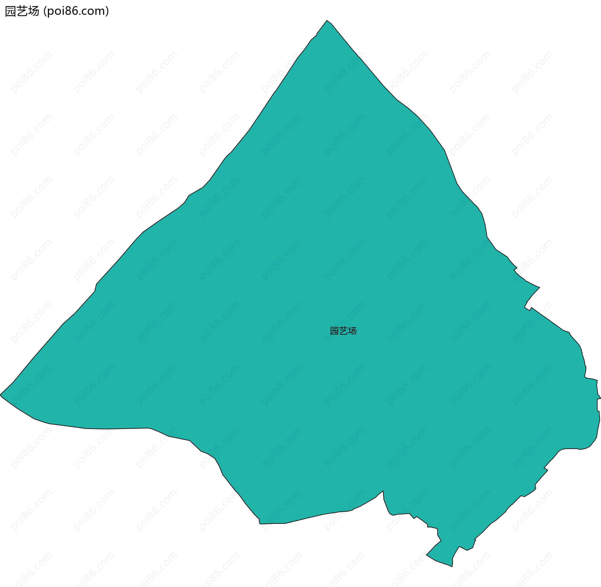 园艺场边界地图