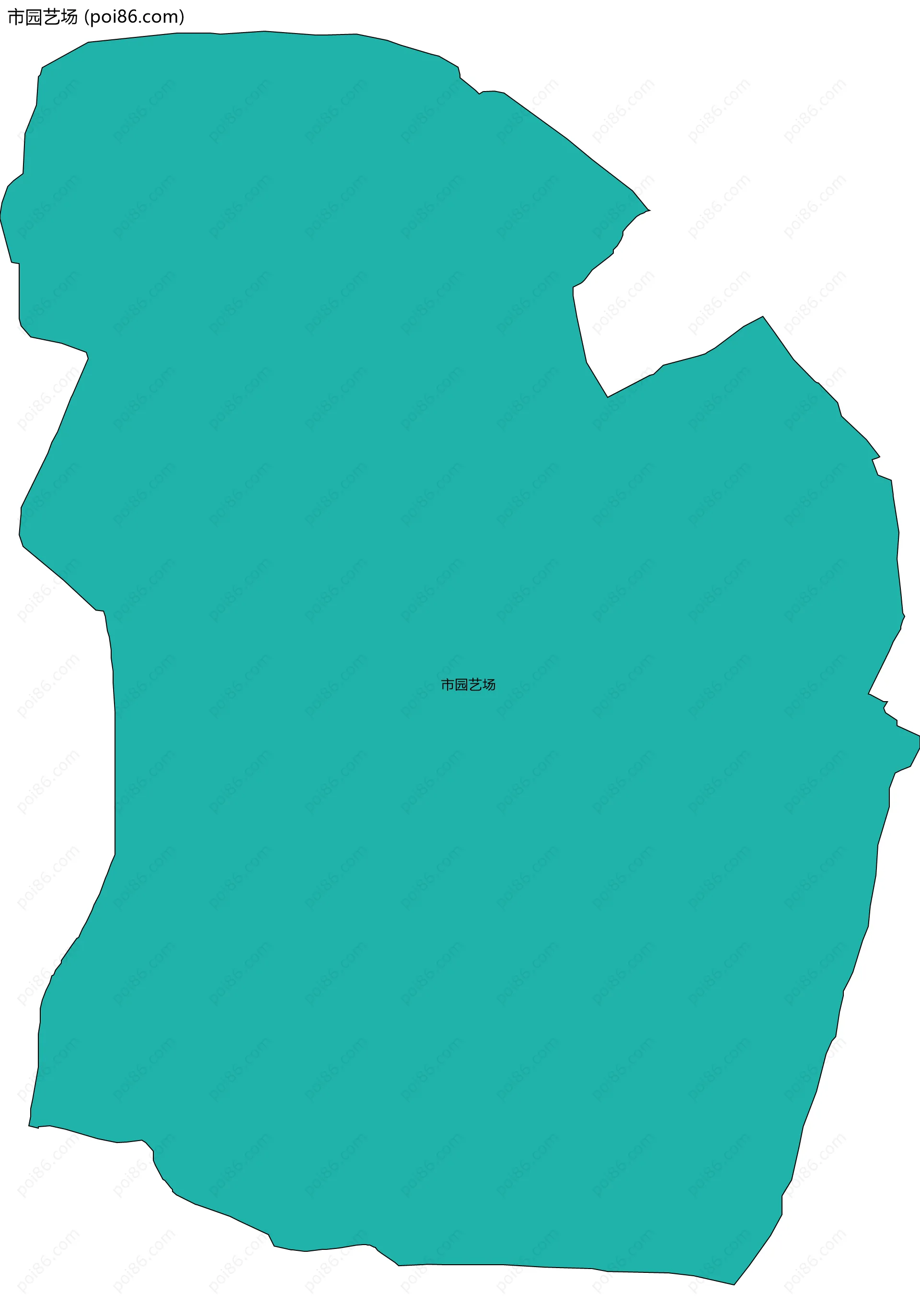 市园艺场边界地图