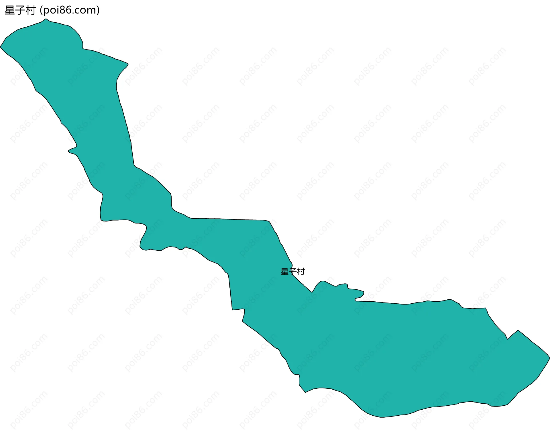 星子村边界地图