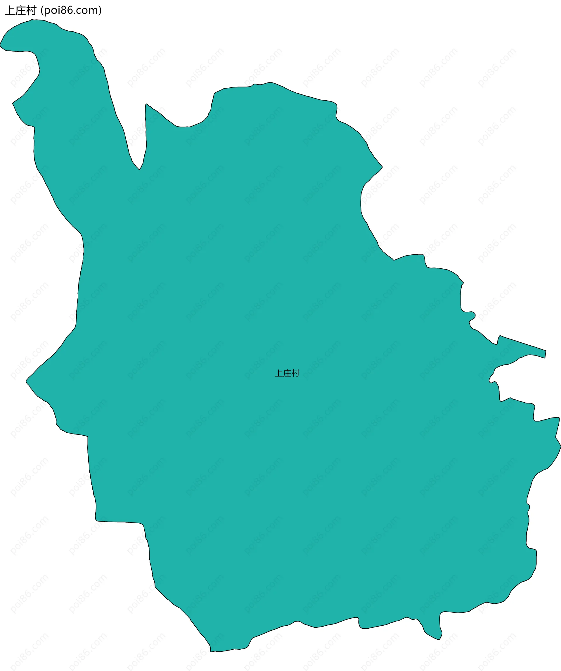 上庄村边界地图