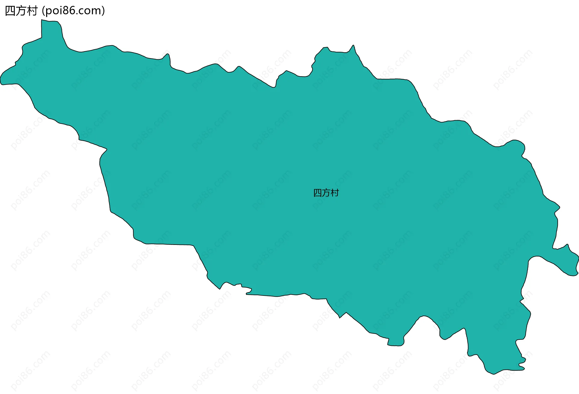 四方村边界地图