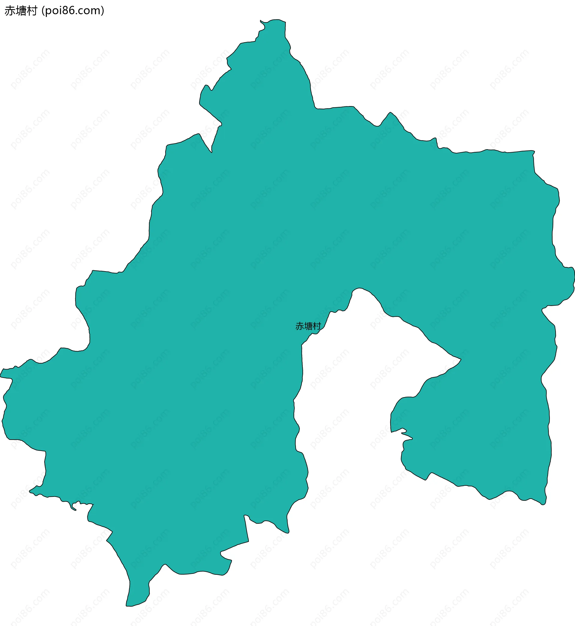 赤塘村边界地图