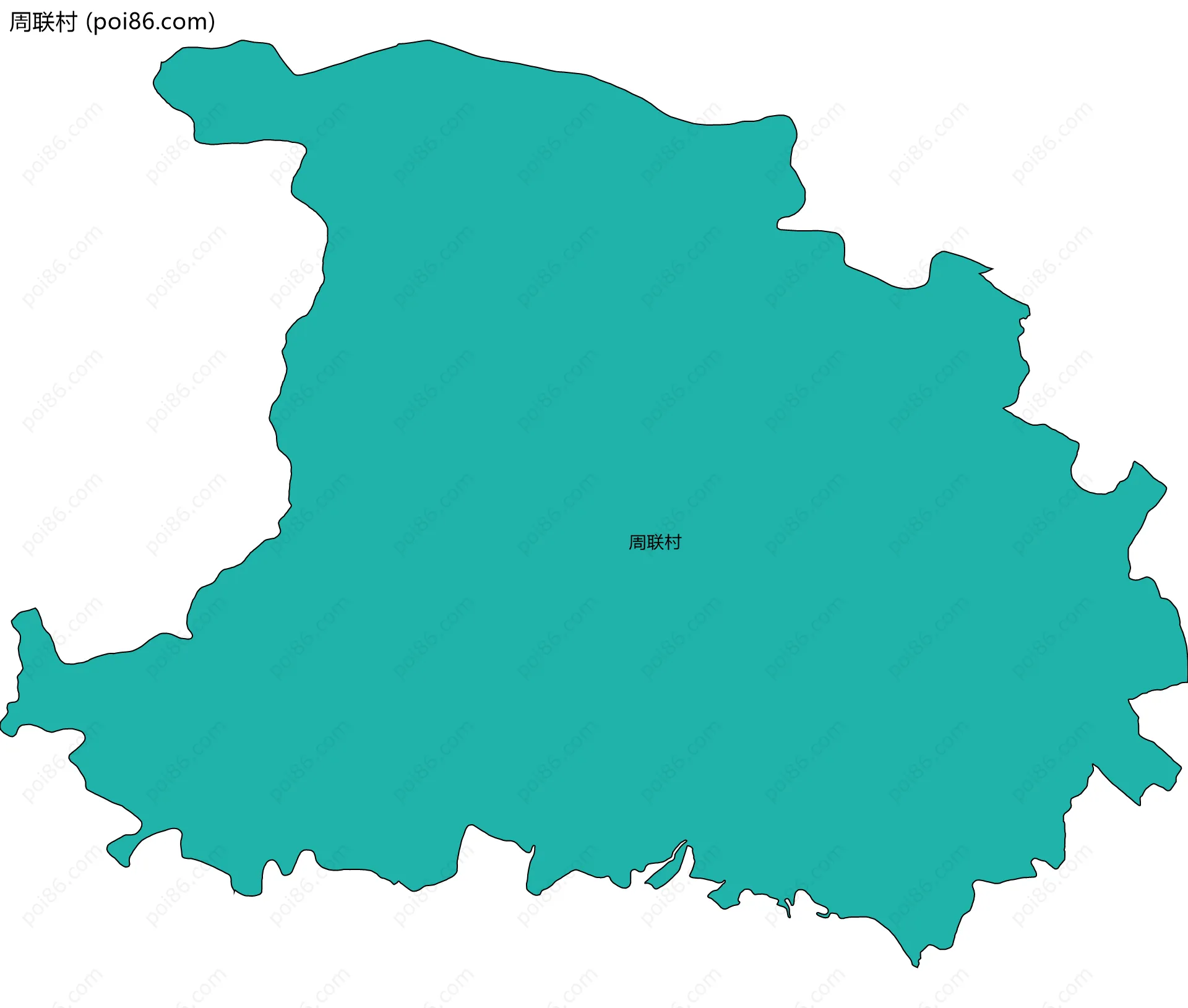 周联村边界地图