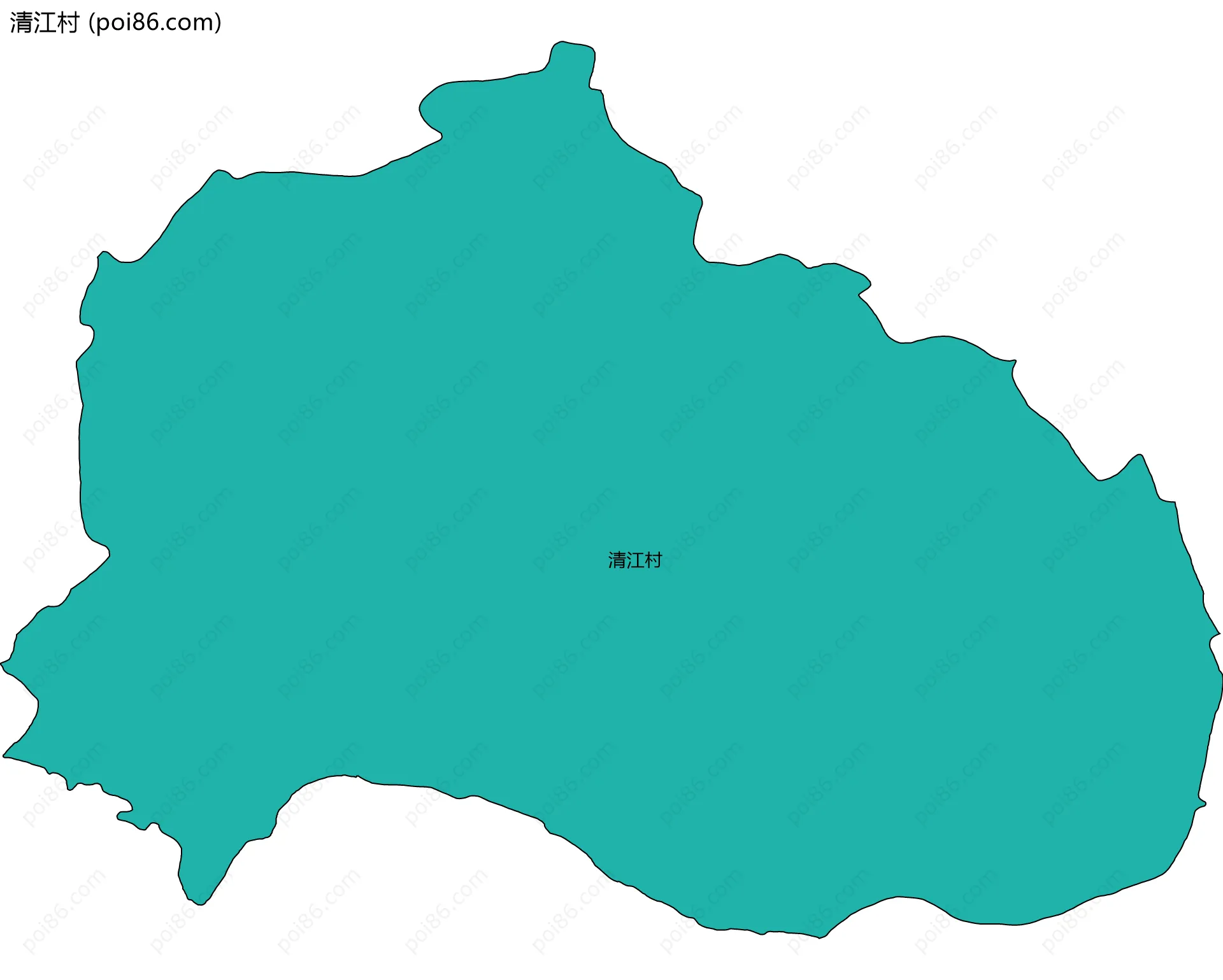清江村边界地图