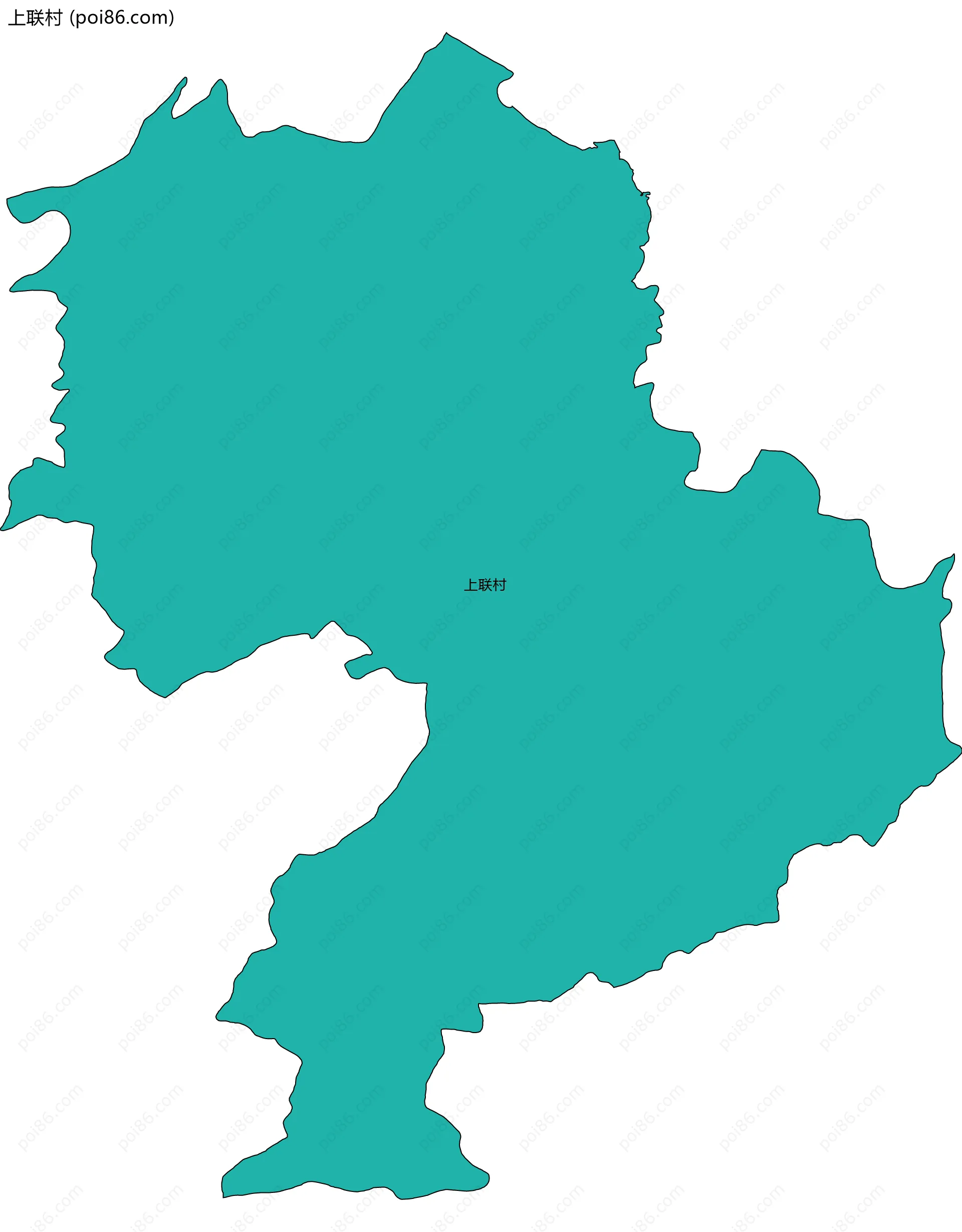 上联村边界地图